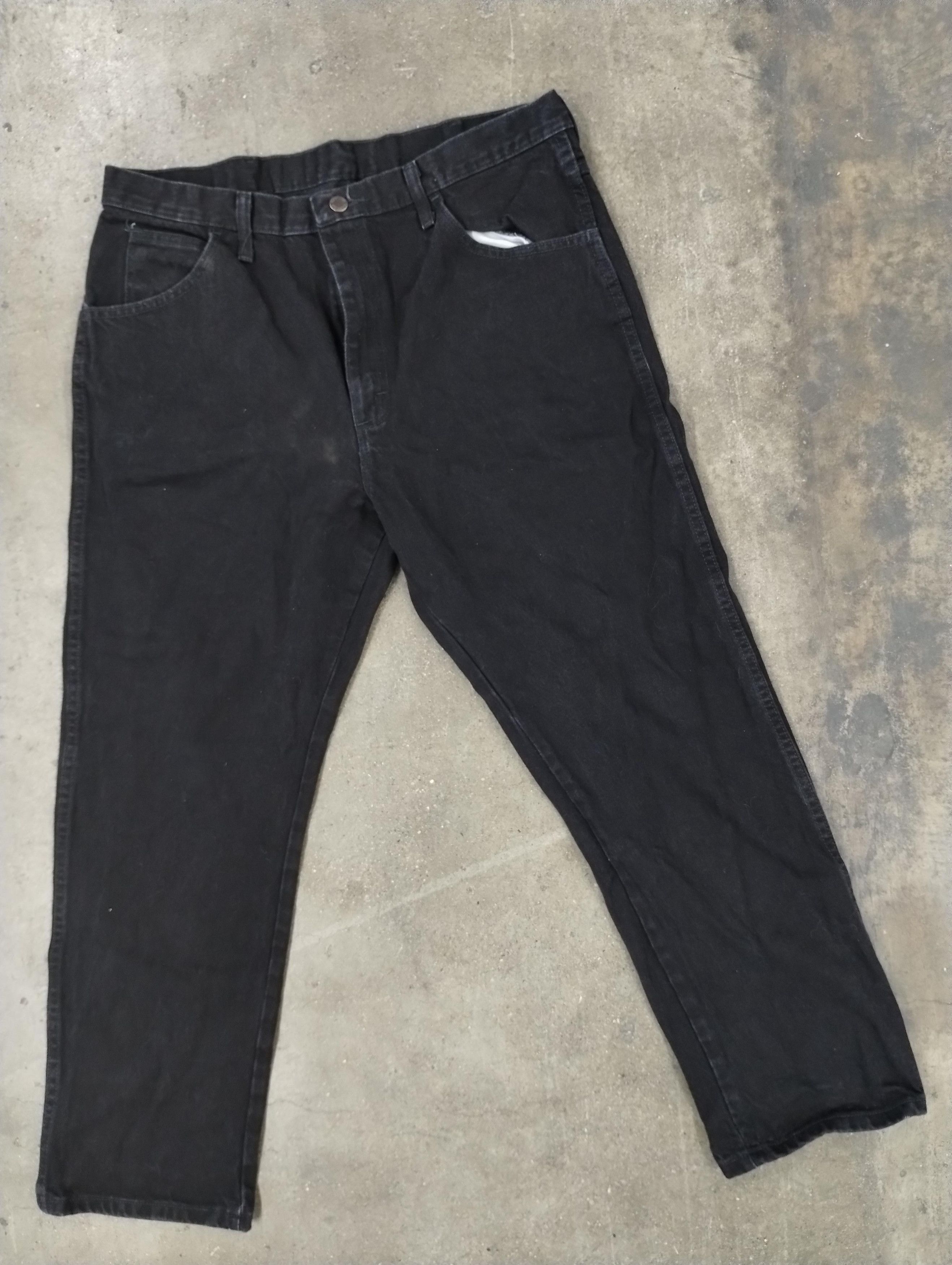 Jean × Rustler × Vintage Vintage Rustler Black Denim 38x29 Size US 36 / EU 52 - 1 Thumbnail