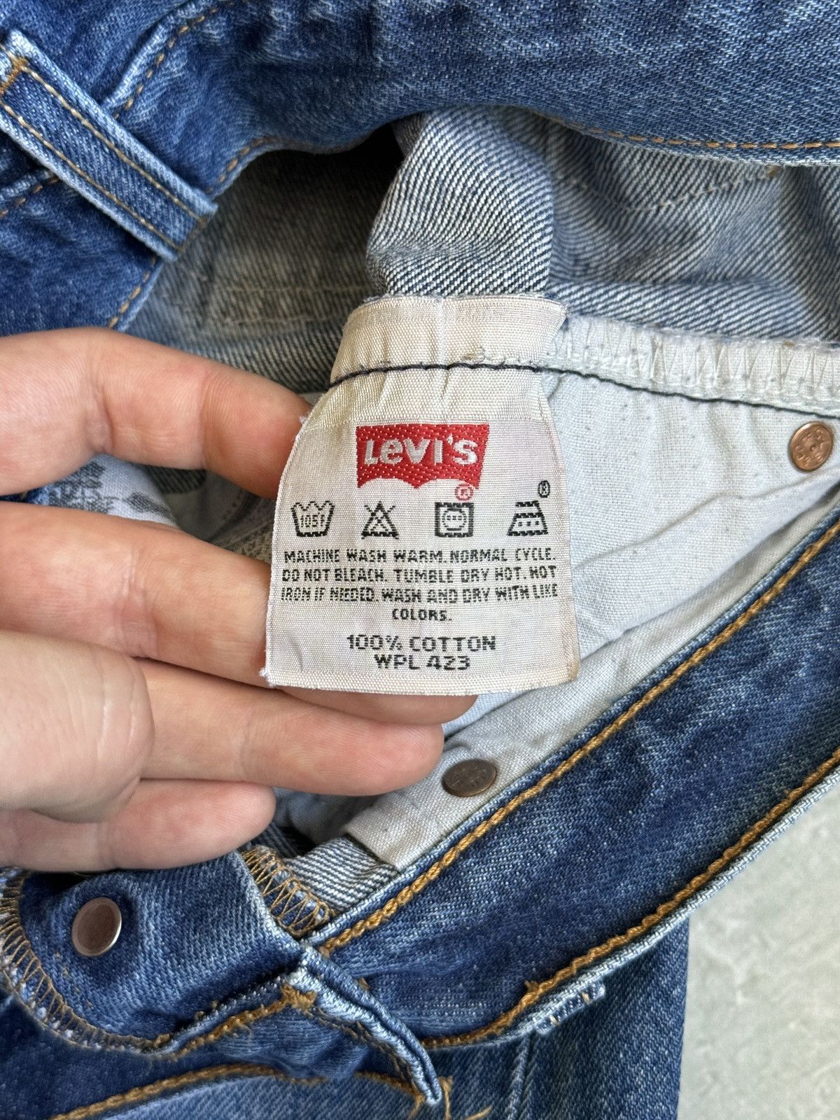 Levi's Levi’s 501 Vintage Jeans Blue Washed 33x32 Size US 33 - 11 Thumbnail
