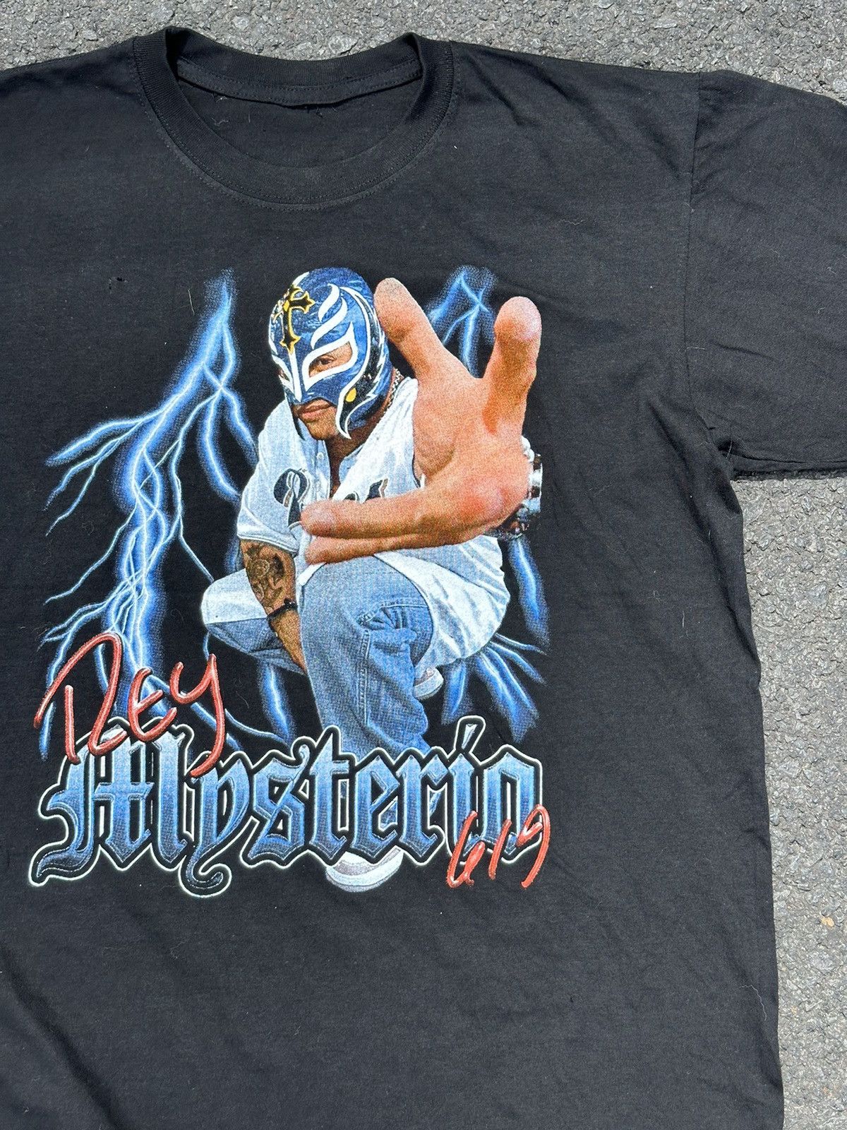 Vintage × WWE REY MYSTERIOUS THUNDER Size US XXL / EU 58 / 5 - 2 Thumbnail