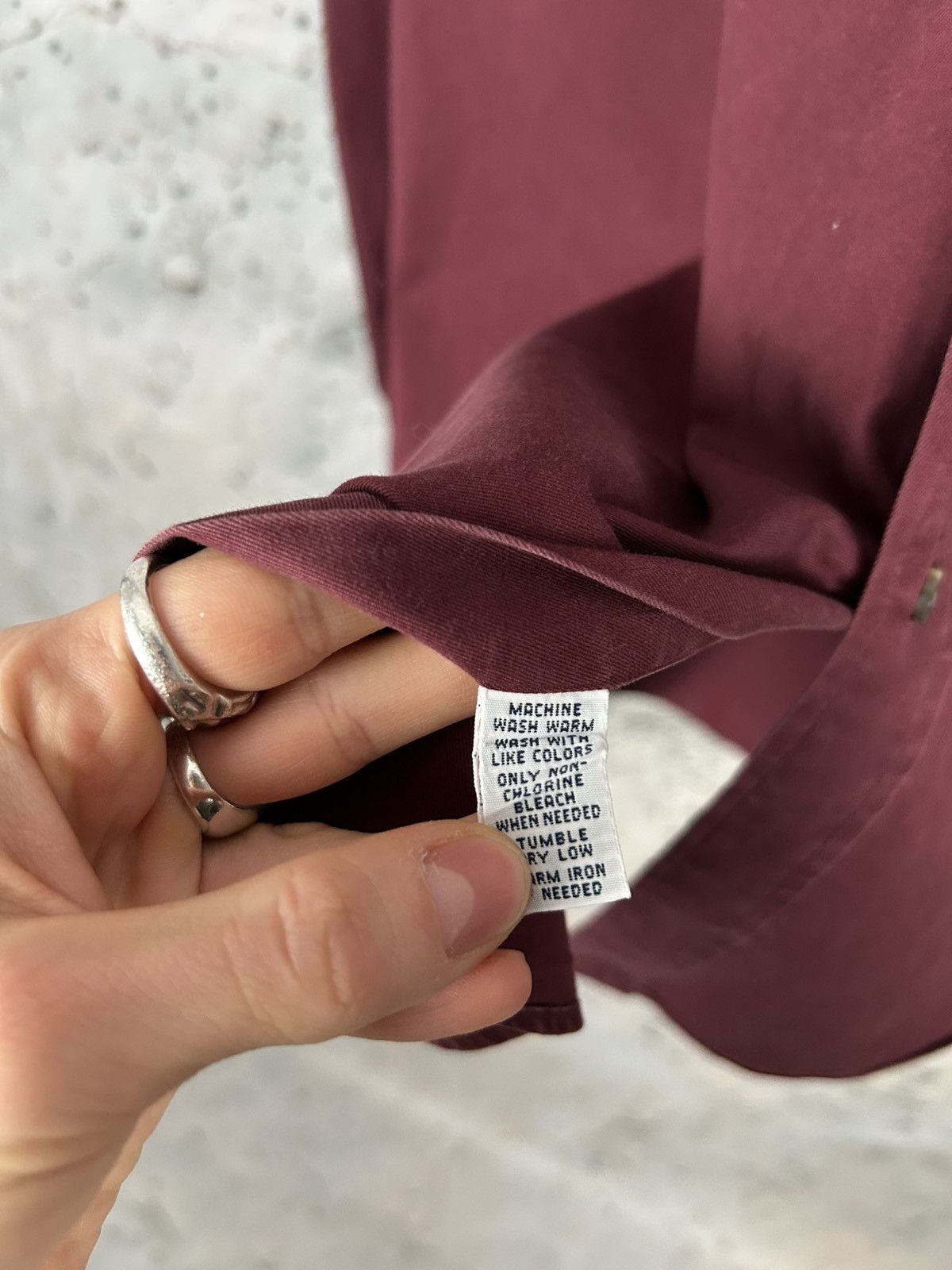 Polo Ralph Lauren Vintage Polo Ralph Lauren Burgundy Shirt Elegant 90s Size US XL / EU 56 / 4 - 6 Thumbnail