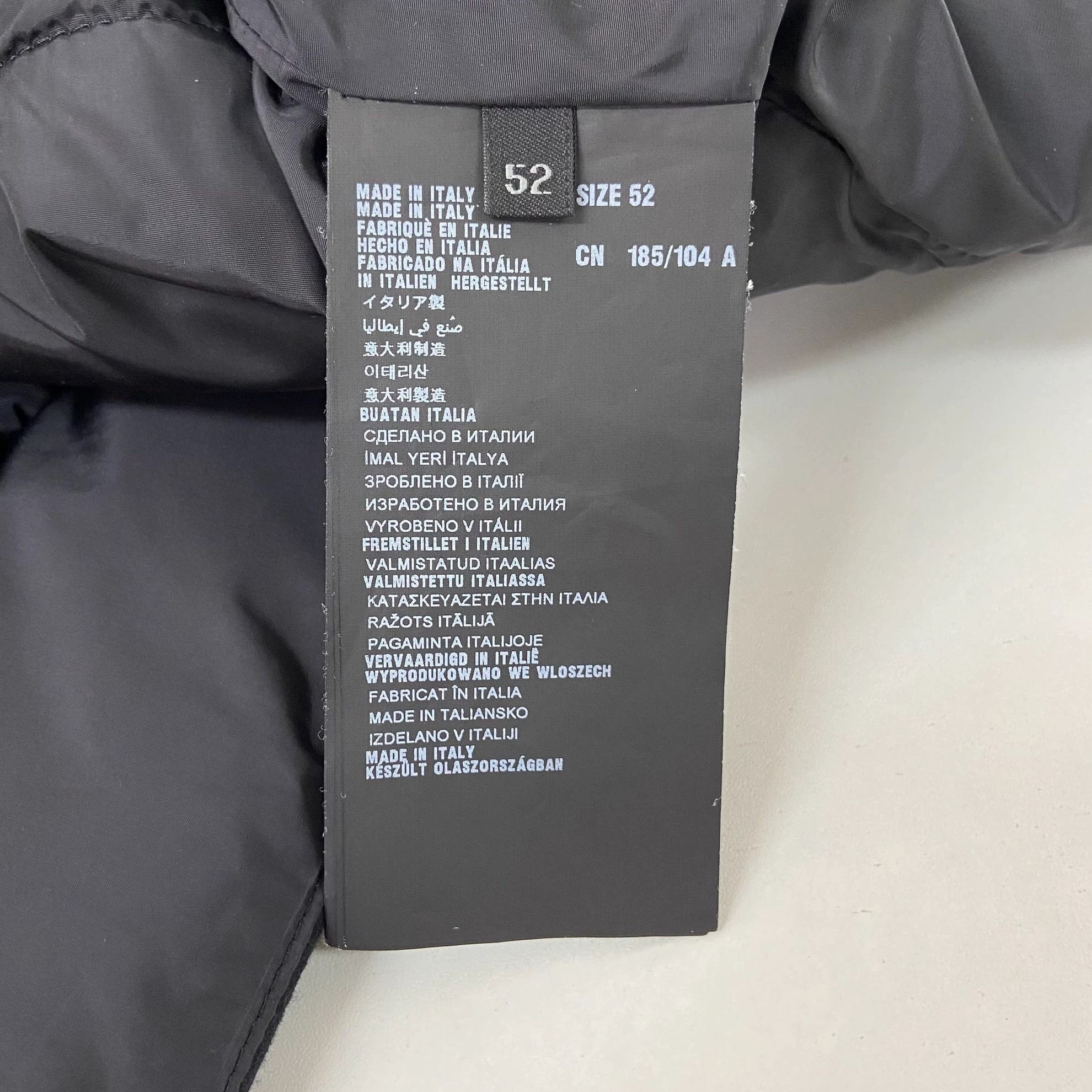 Prada Prada Black Leather Paneled Jacket Size 52 Size US L / EU 52-54 / 3 - 7 Thumbnail