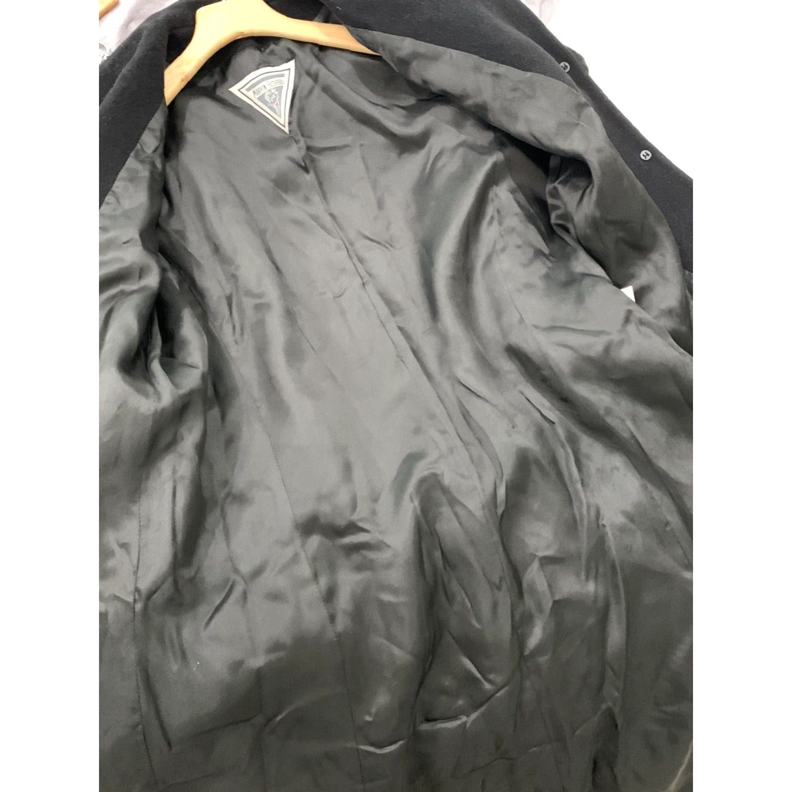 Vintage VINTAGE Marvin Richards Long Trench Coat Womens Size 10 Black Wool Cashmere Blend Overcoat Size L / US 10 / IT 46 - 4 Thumbnail