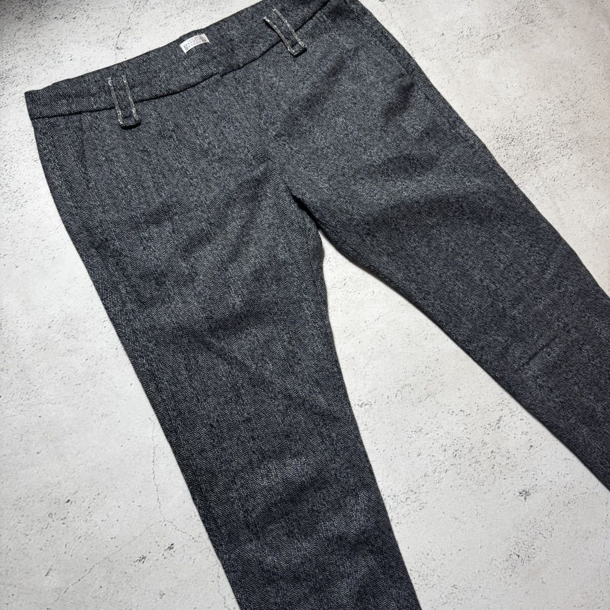Brunello Cucinelli brunello cucinelli wool pants with signature silver inset Size 27" / US 4 / IT 40 - 2 Thumbnail