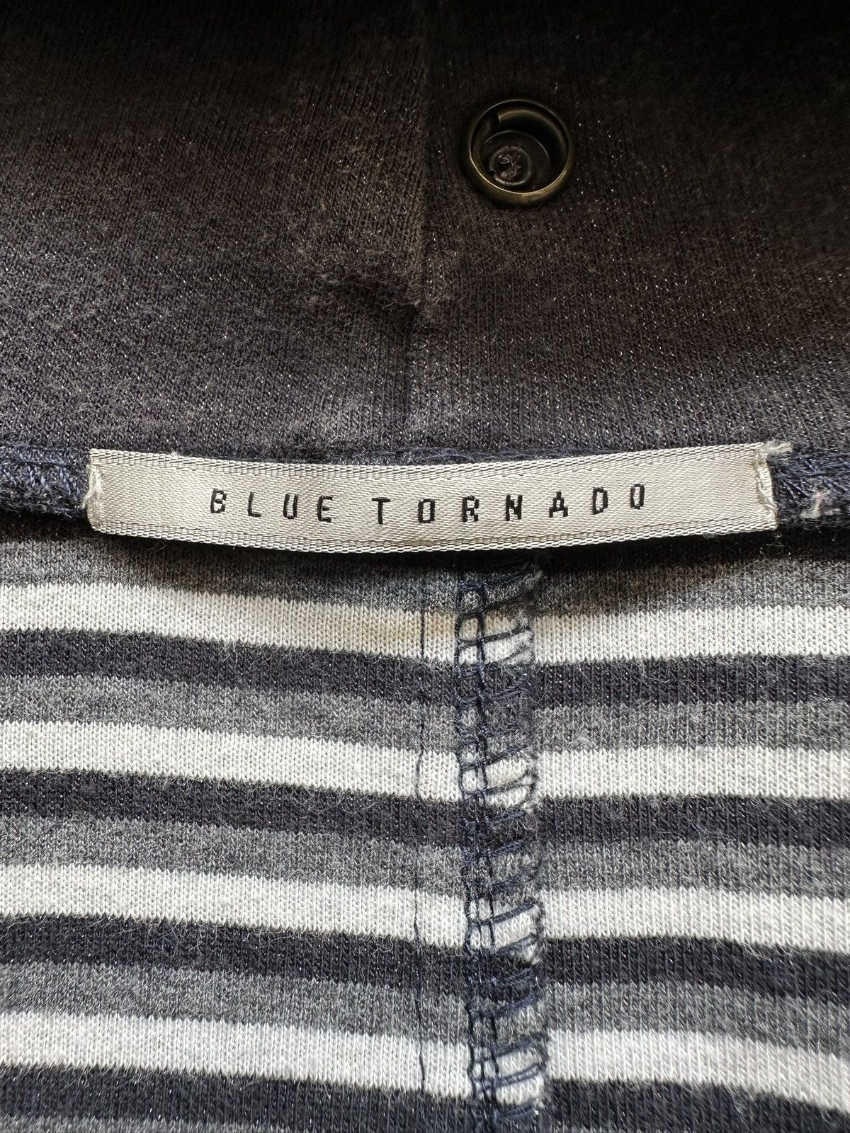 Japanese Brand 00's Blue Tornado sleeveless gimp hoodie Size US S / EU 44-46 / 1 - 16 Thumbnail