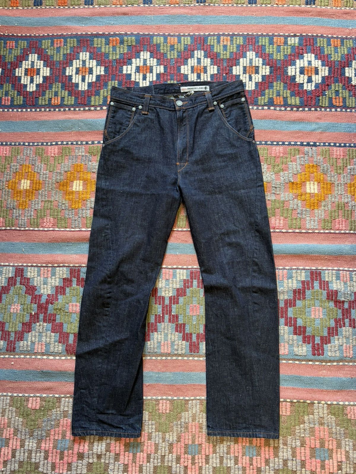 Levi's Vintage Clothing Y2K Levis Engineered Raw Selvedge Size US 34 / EU 50 - 1 Thumbnail
