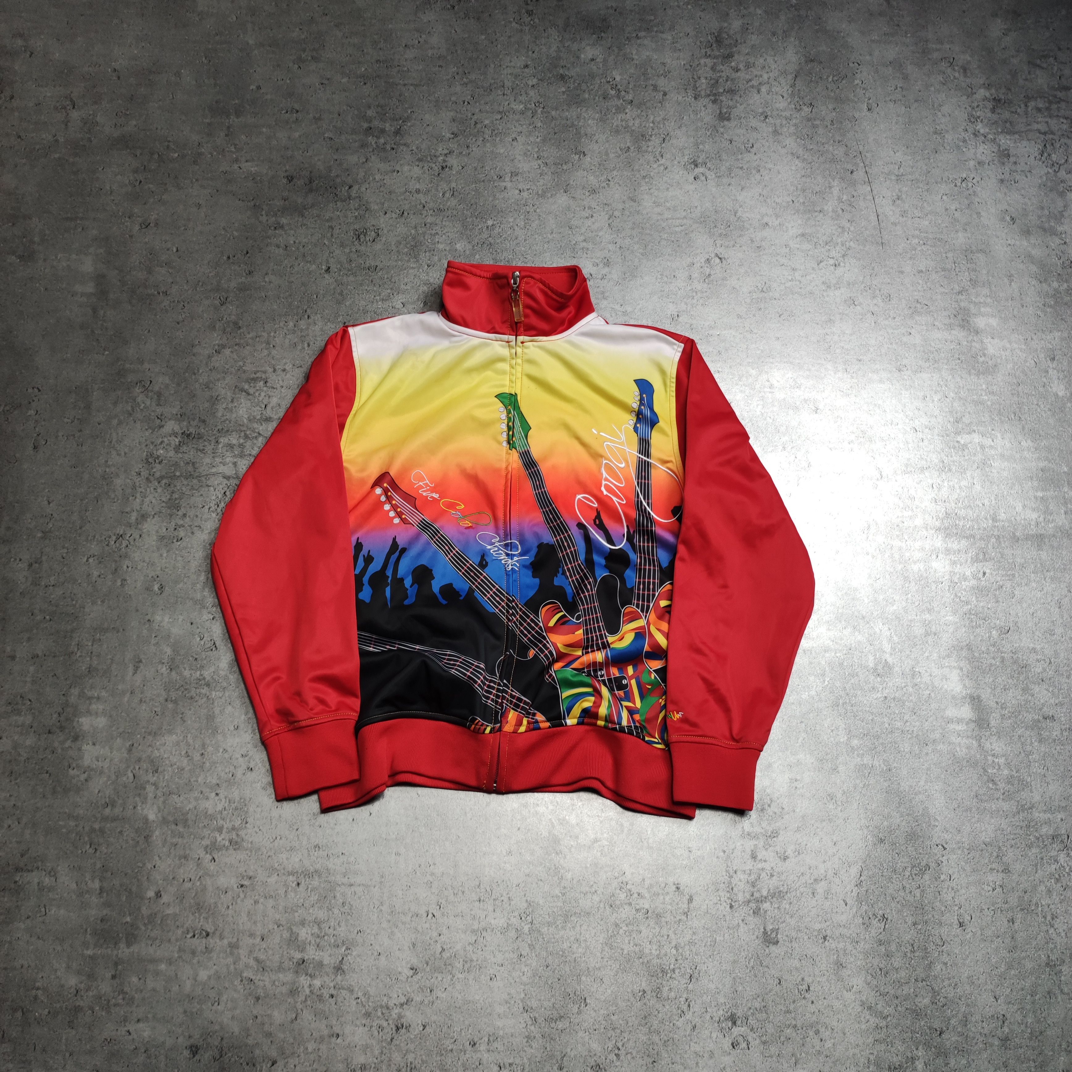 Coogi RARE Coogi Australia Colour Guitars Track Sweatshirt Size US S / EU 44-46 / 1 - 1 Thumbnail