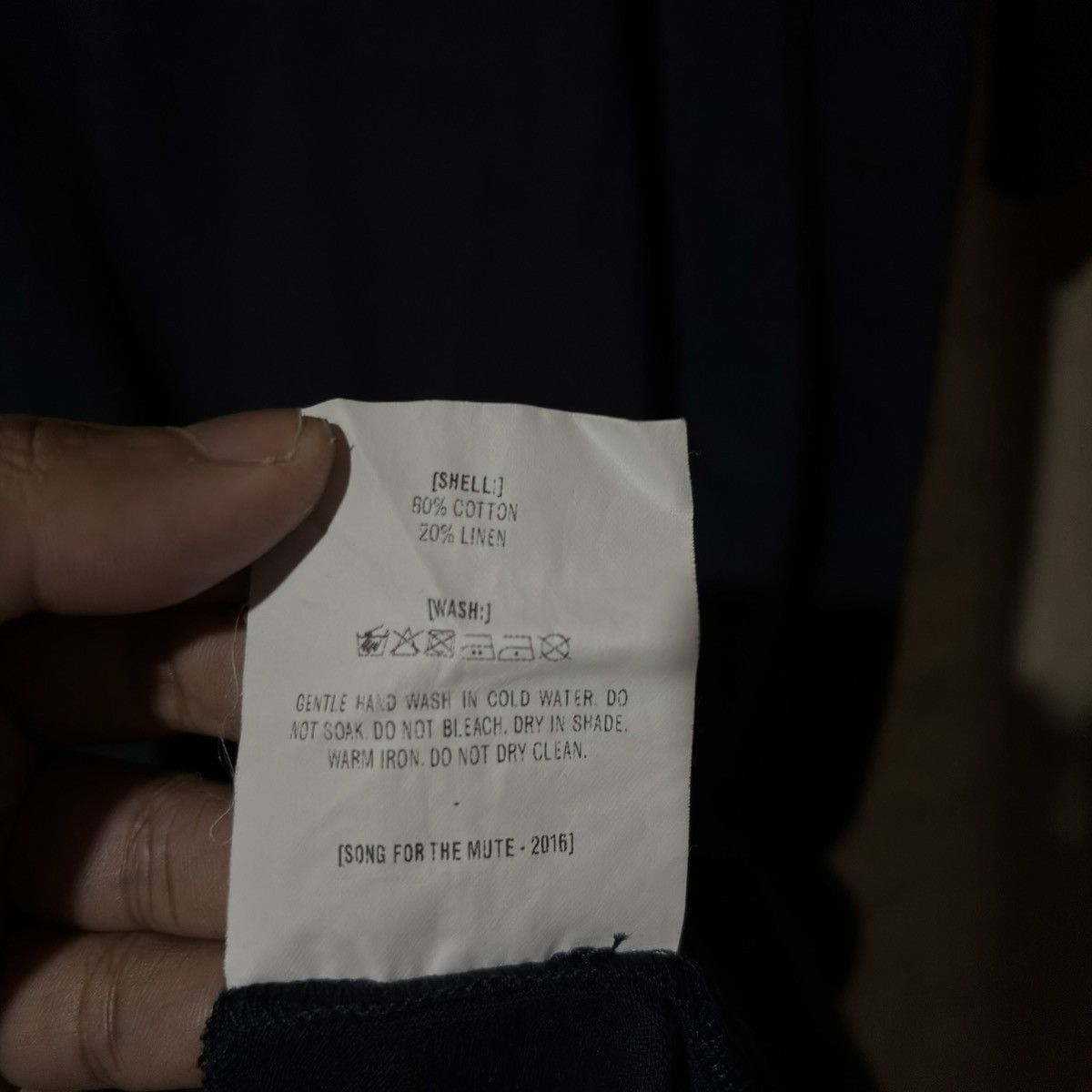 Song For The Mute SS16 Sample Curved Hem T-Shirt Size US M / EU 48-50 / 2 - 9 Thumbnail