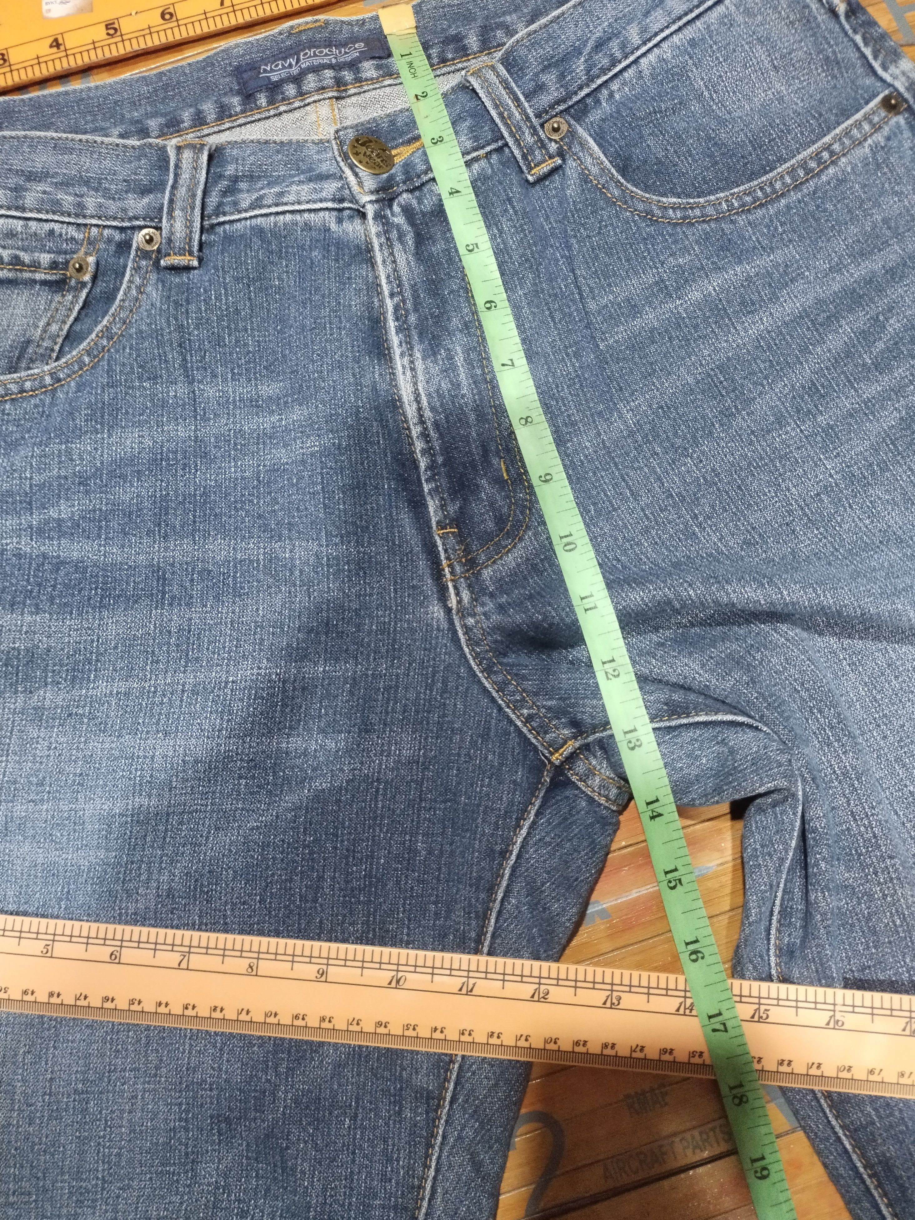 Vintage Jeans Navy Produce Sz 33" Size US 33 - 7 Thumbnail