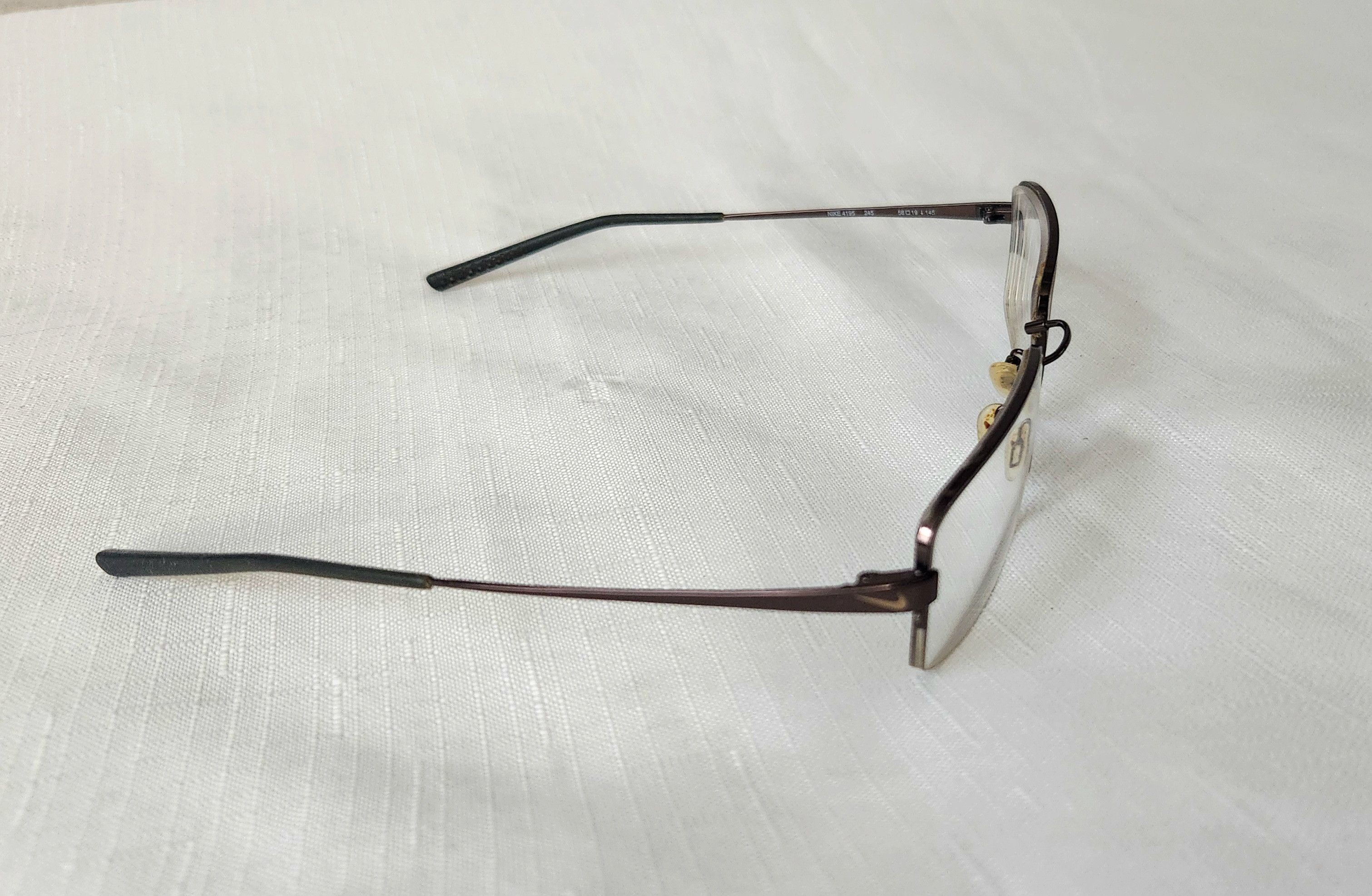 Nike Nike Eyeglasses 4195 245 Flexon Brown Full Rim Metal Frame Size ONE SIZE - 2 Thumbnail