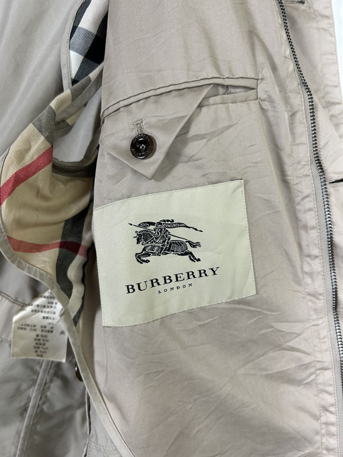 Burberry 🔥Burberry London Nova Check Zipper Jacket Size US L / EU 52-54 / 3 - 12 Thumbnail