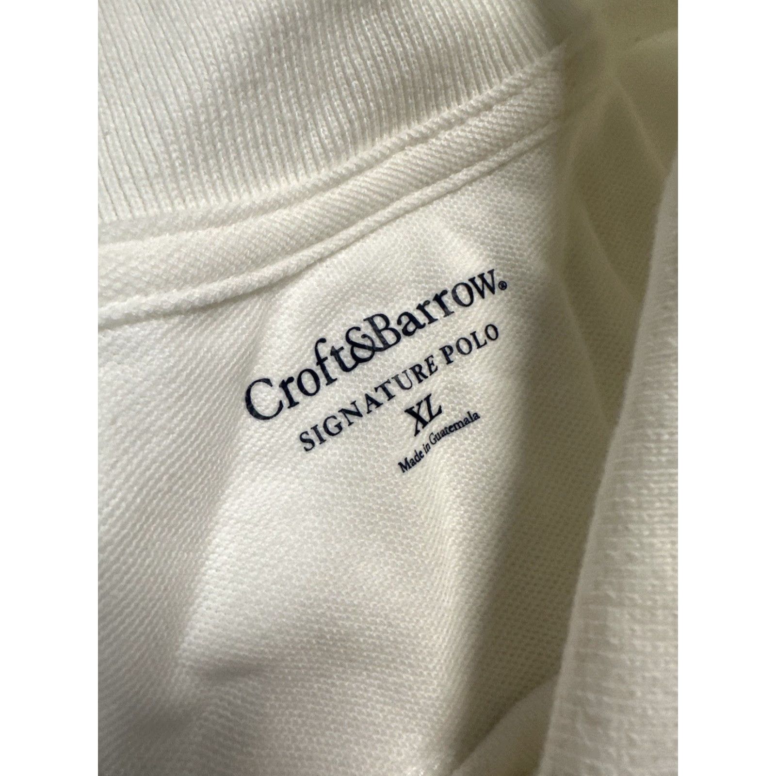Vintage Craft & Borrow NWT Polo Shirt Mens XL White Size US XL / EU 56 / 4 - 3 Thumbnail