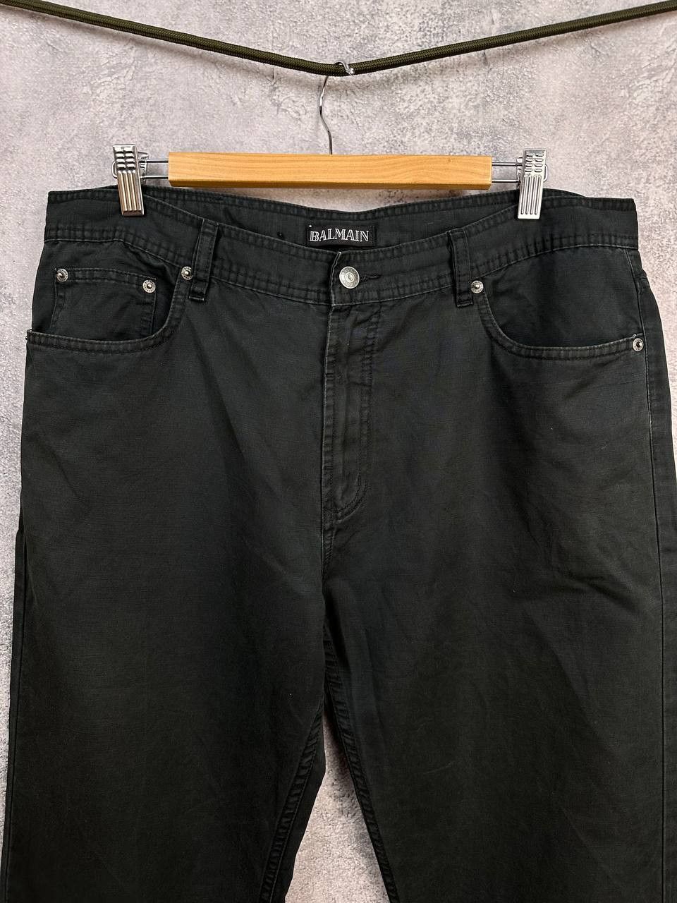 Balmain Balmain Paris Linen Blend Trousers Black Pants Regular Fit Size US 38 / EU 54 - 4 Thumbnail