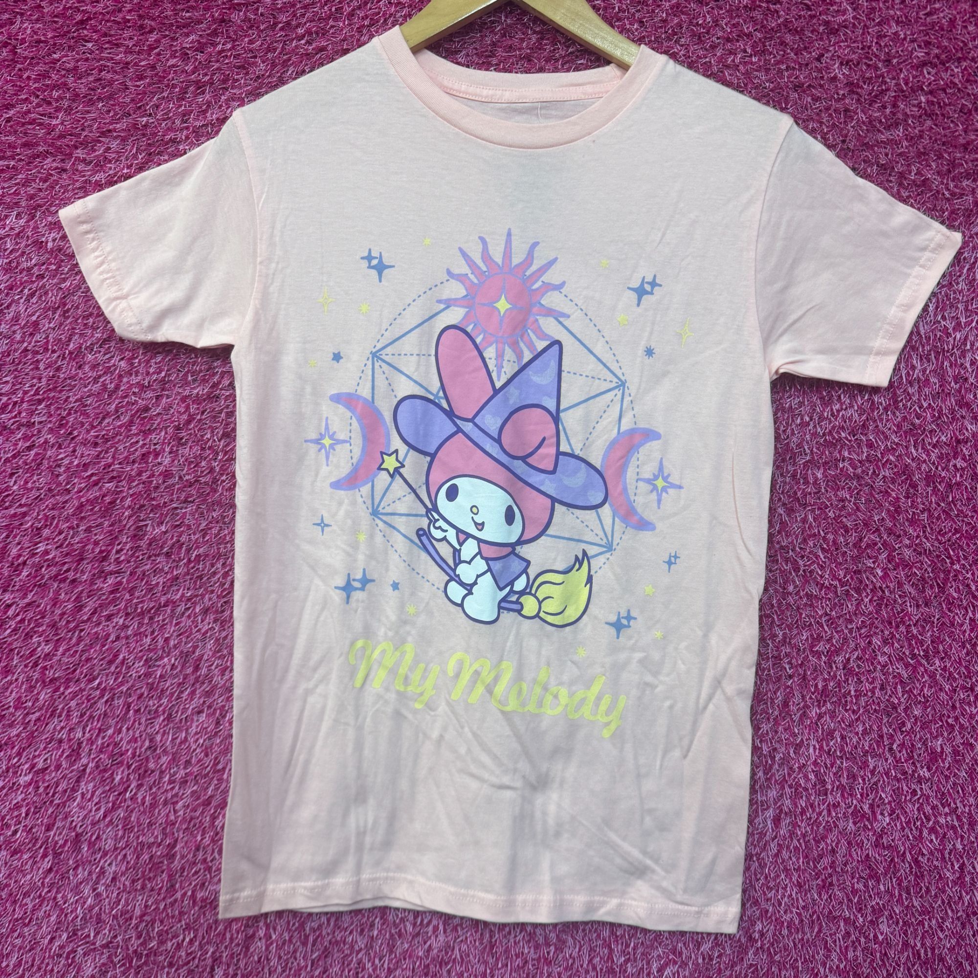 Ripple Junction My Melody Spooky Astro Witch Kawaii Sanrio Women’s Tee M Size US M / EU 48-50 / 2 - 1 Thumbnail