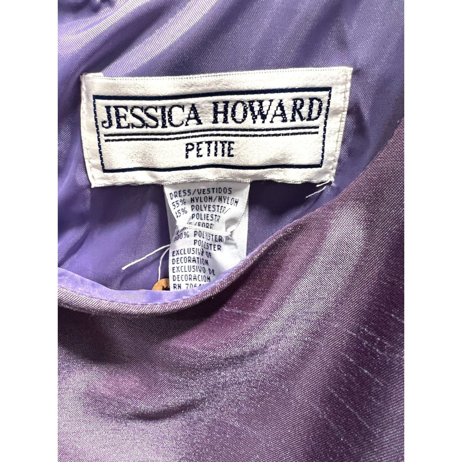 Other Jessica Howard Petite Lavender Embroidered Two-Piece Dress S Size L / US 10 / IT 46 - 4 Thumbnail