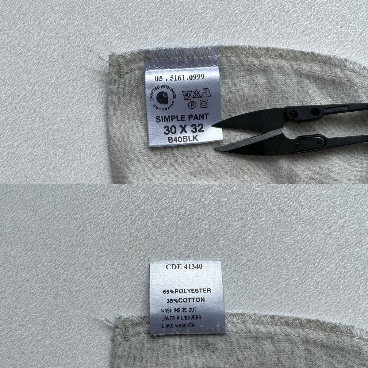 Carhartt Carhartt Vintage Simple Pants Black B40BLK Rare Y2K Size US 30 / EU 46 - 8 Thumbnail