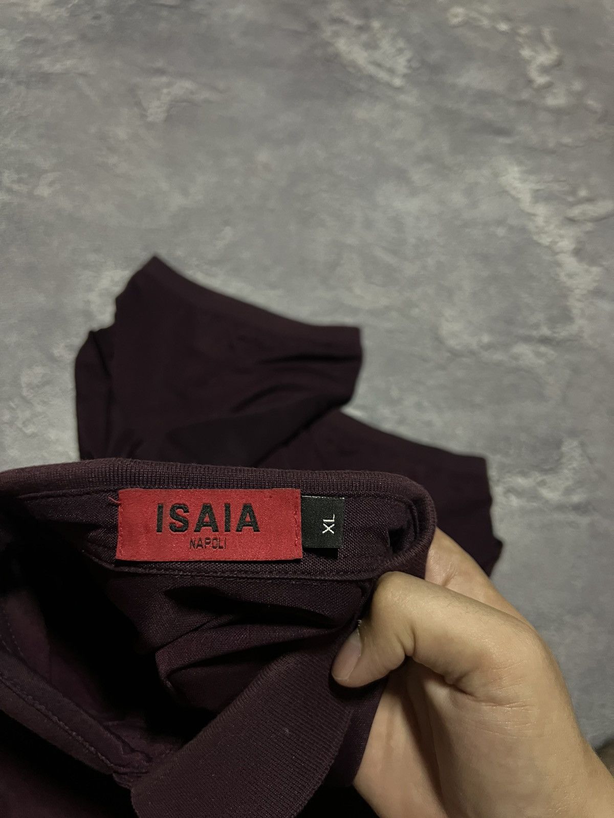 Isaia Isaia Napoli Polo Tee Luxury Vintage Italian Designer Size US XL / EU 56 / 4 - 4 Thumbnail