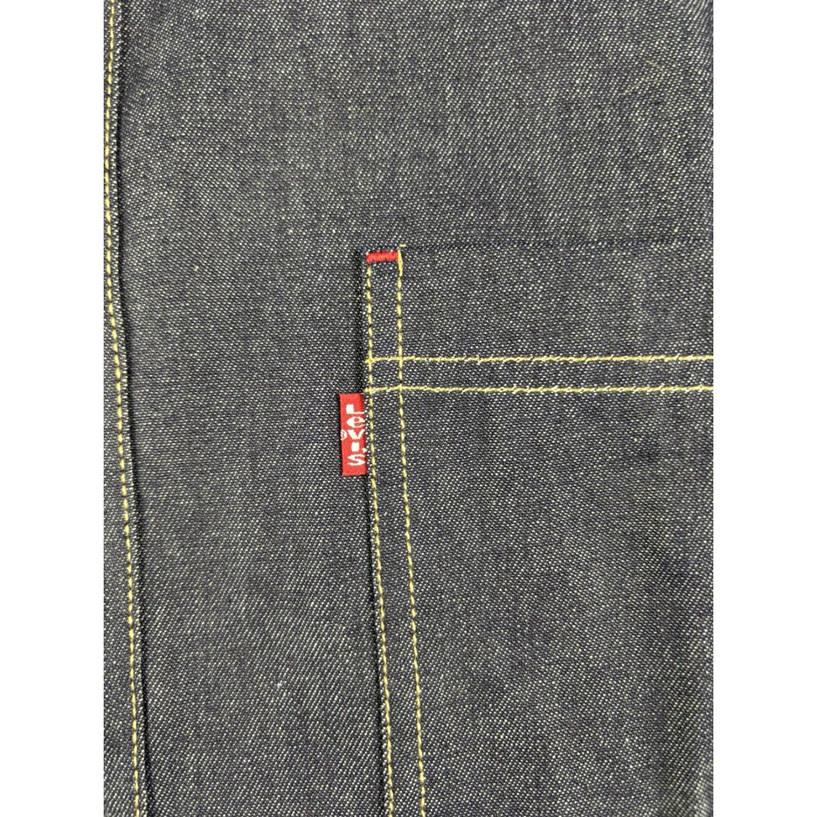 Levi's VINTAGE Levi's Red Tab Shirt XL Regular Jeans Denim Button-Up Collar-Down Long Sleeve Metal Pockets Blue Cotton Men Size US XL / EU 56 / 4 - 4 Thumbnail