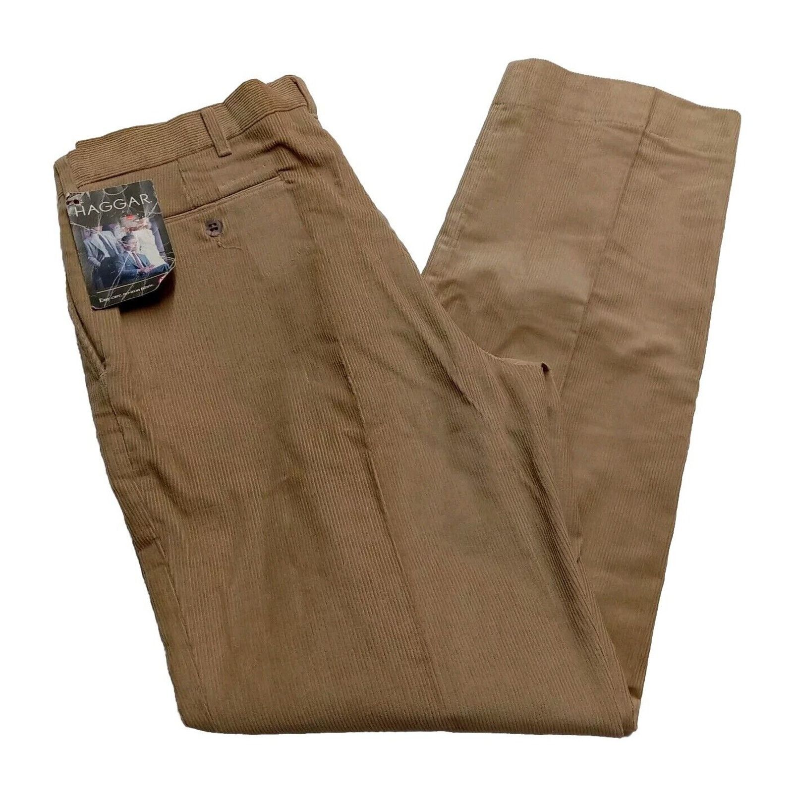 Haggar Vintage Haggar Corduroy Pants Men’s 34x32 Beige Trousers Size US 34 / EU 50 - 1 Thumbnail