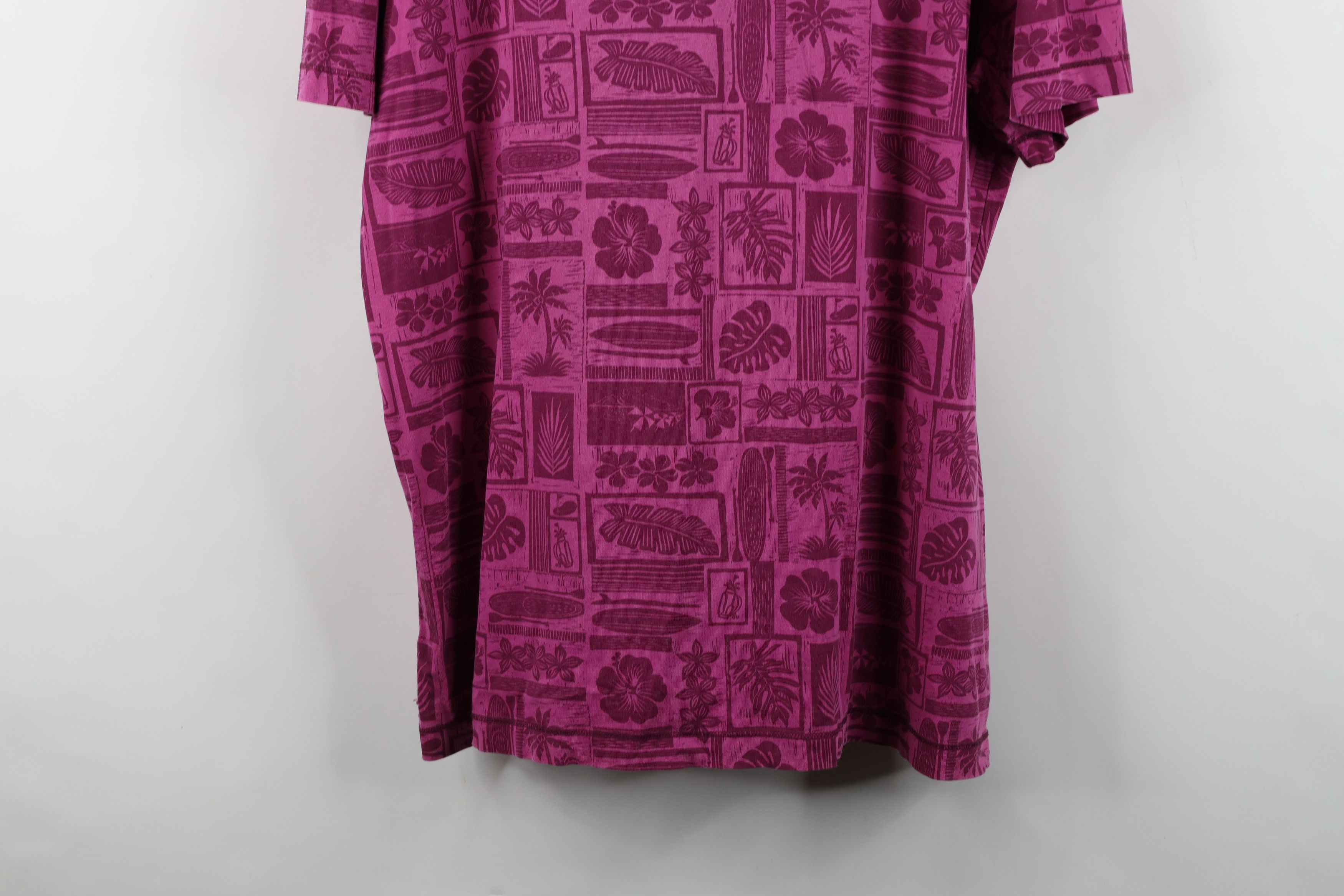 Tommy Bahama Tommy Bahama Flower Surfboard All Over Print Golf Polo Shirt Size US XL / EU 56 / 4 - 11 Thumbnail