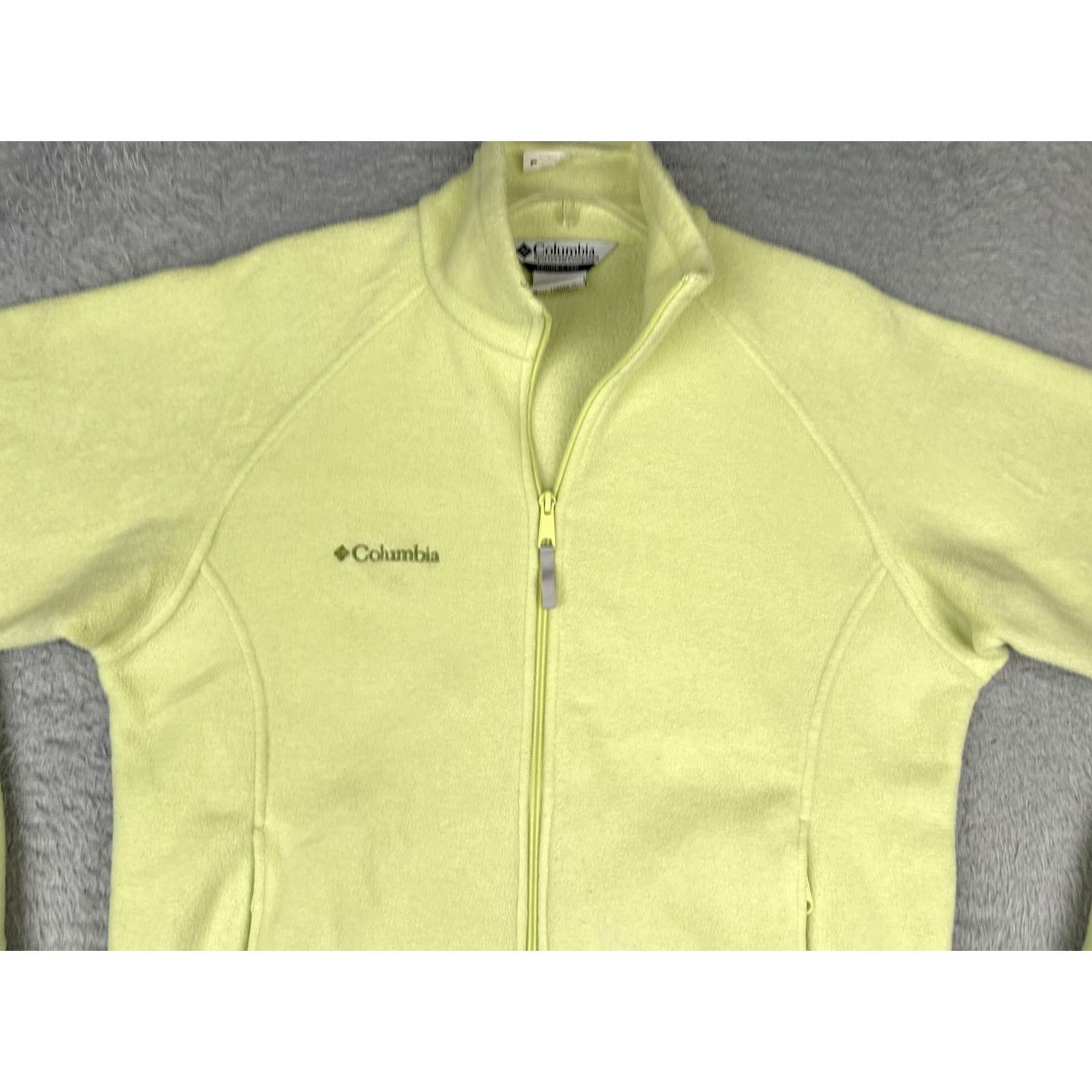 Vintage Columbia Fleece Jacket Womens Medium Yellow Full Zip Pockets Hiking Outdoor Size M / US 6-8 / IT 42-44 - 4 Thumbnail