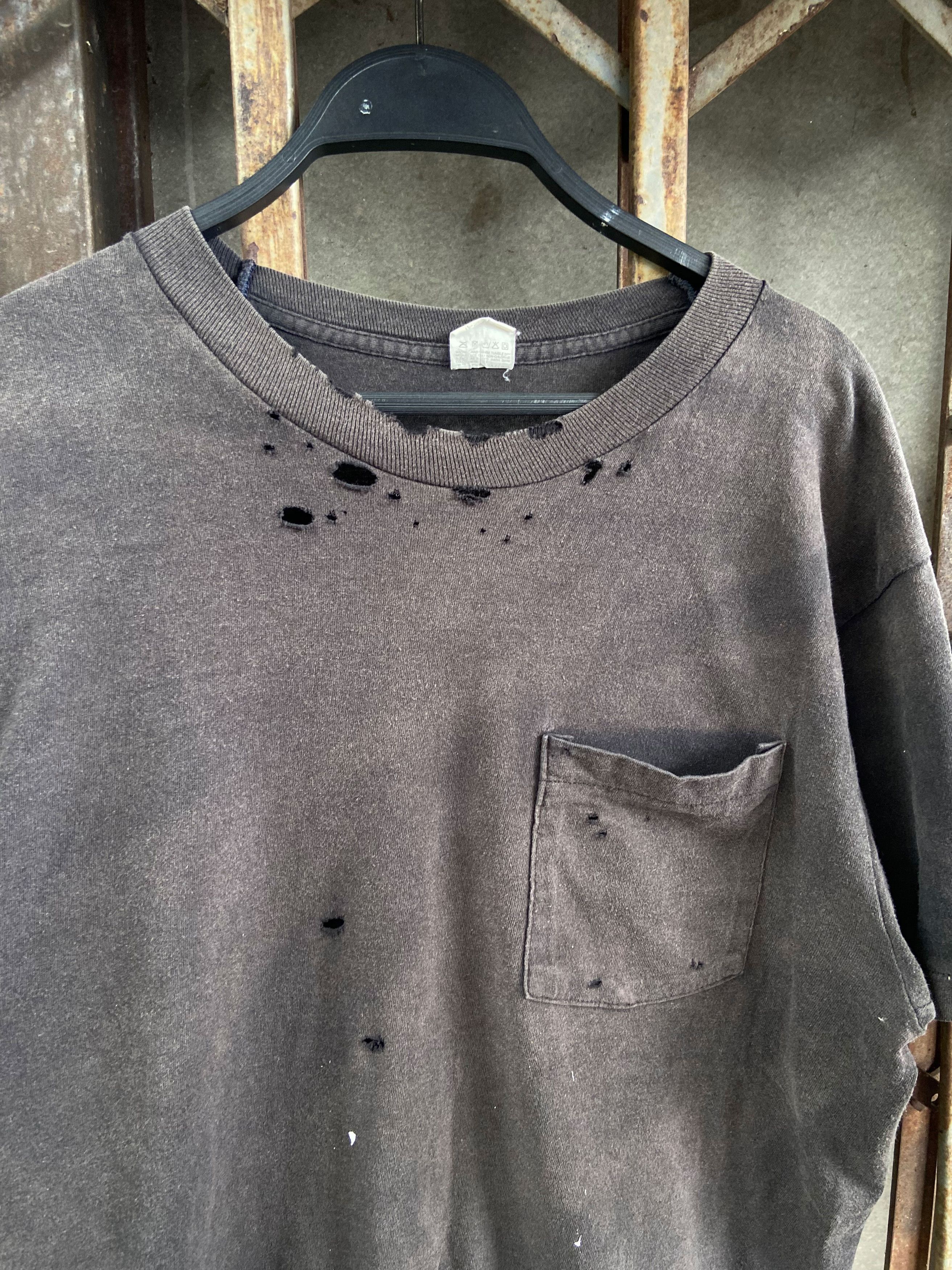 Vintage Pocket Shirt Thrashed Distressed Faded Size US L / EU 52-54 / 3 - 2 Thumbnail