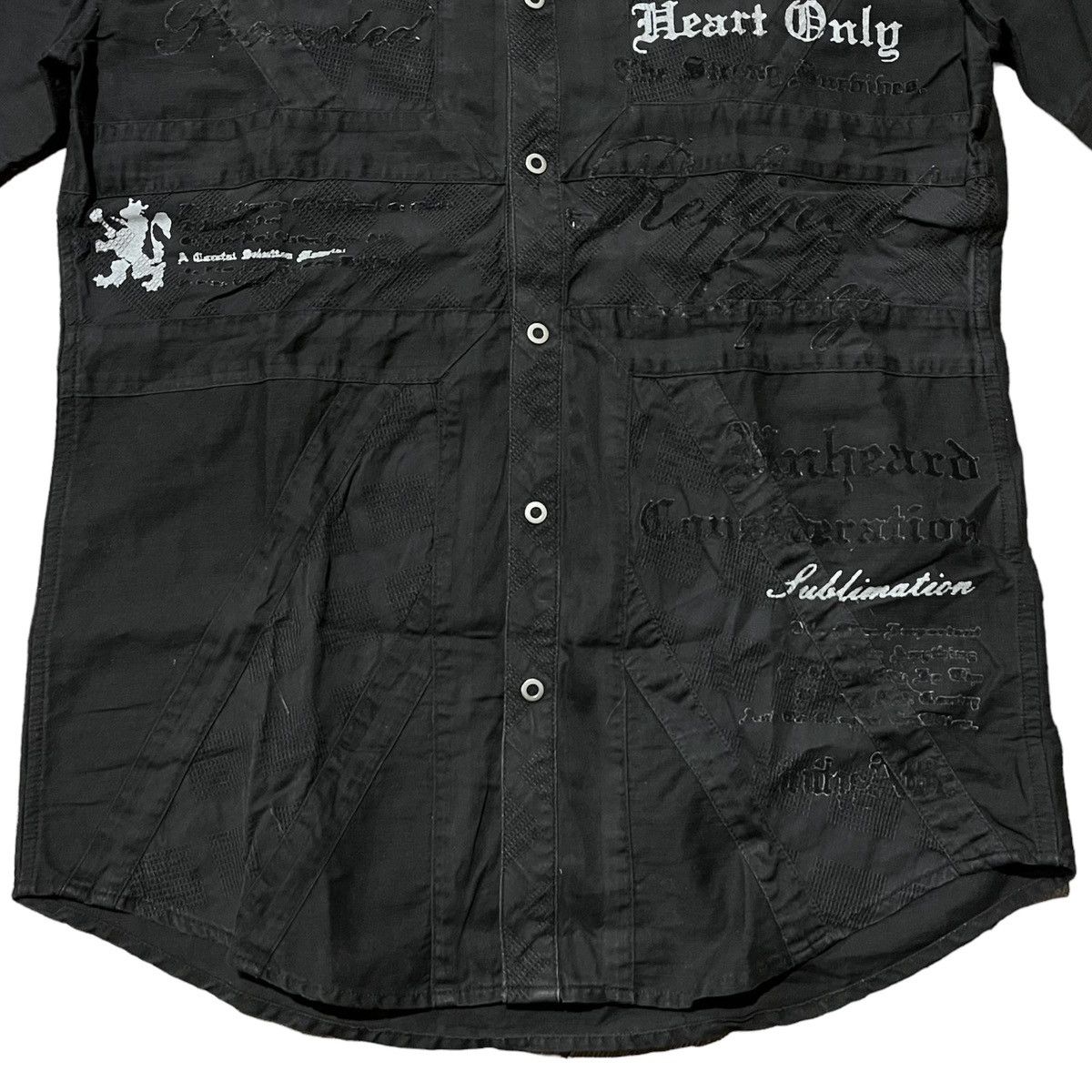 14th Addiction × If Six Was Nine × Japanese Brand Y2K In The Attic Poem Grunge Gothic Punk Style Short Shirt Size US M / EU 48-50 / 2 - 9 Thumbnail
