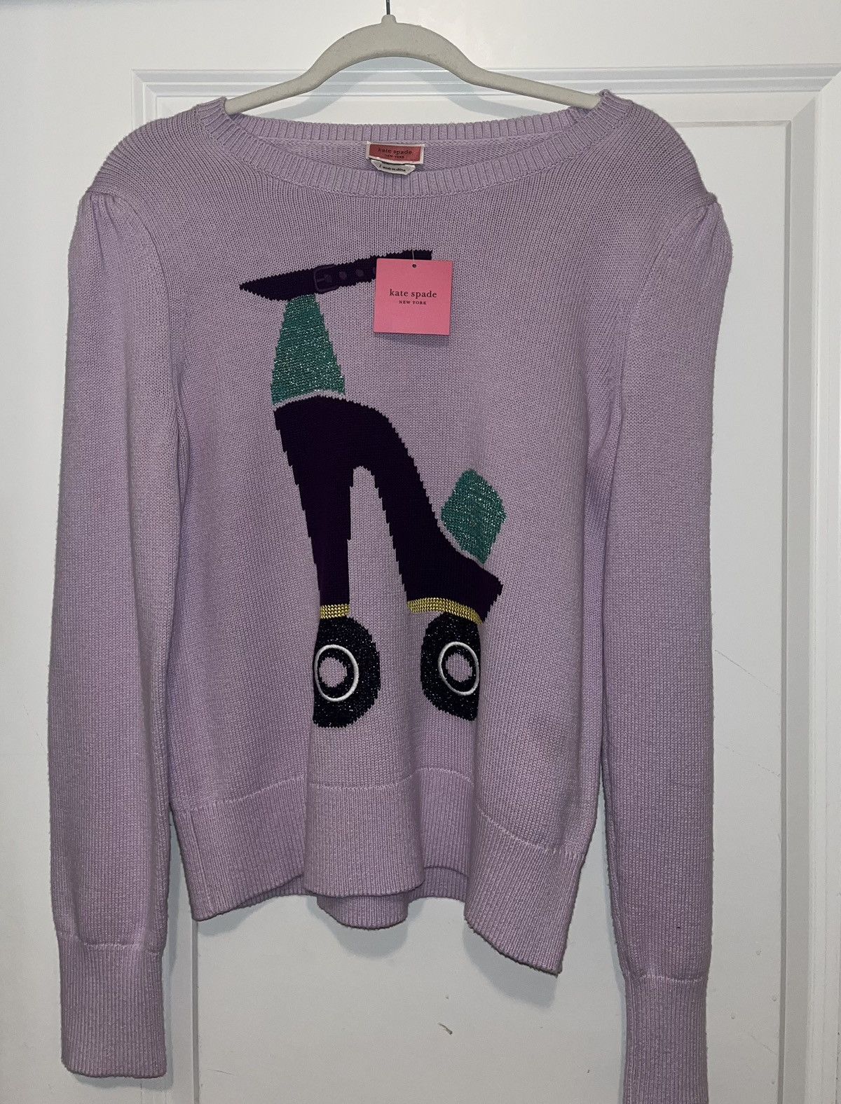 Kate Spade Kate Spade Roller Skate Sweater Size L / US 10 / IT 46 - 1 Thumbnail