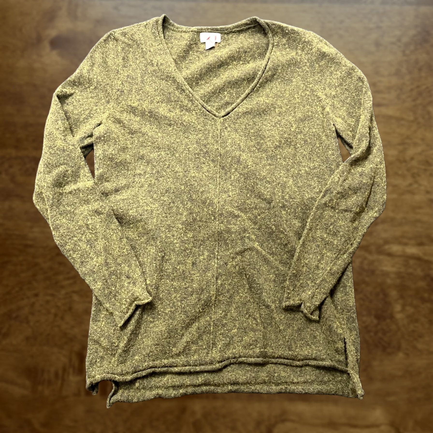J.Crew J Crew Sweater Womens Small Green Wool Blend V Neck Long Sleeve Knit Pullover Size S / US 4 / IT 40 - 1 Thumbnail