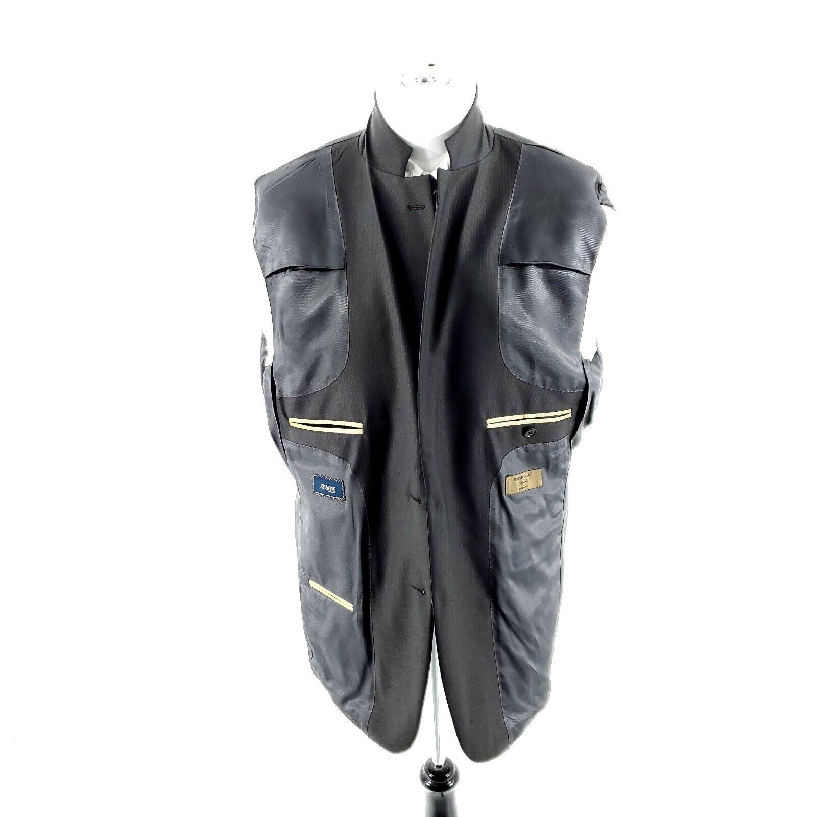 Pronto Uomo Pronto Uomo Signature Zignone Wool 2 Button Suit Jacket 40R Size 40R - 10 Thumbnail