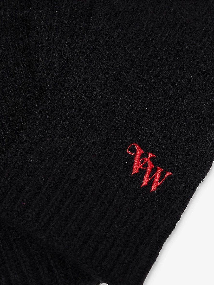 Vivienne Westwood o1y0525 Size : L/XL / Logo Gloves in Black Size ONE SIZE - 2 Thumbnail
