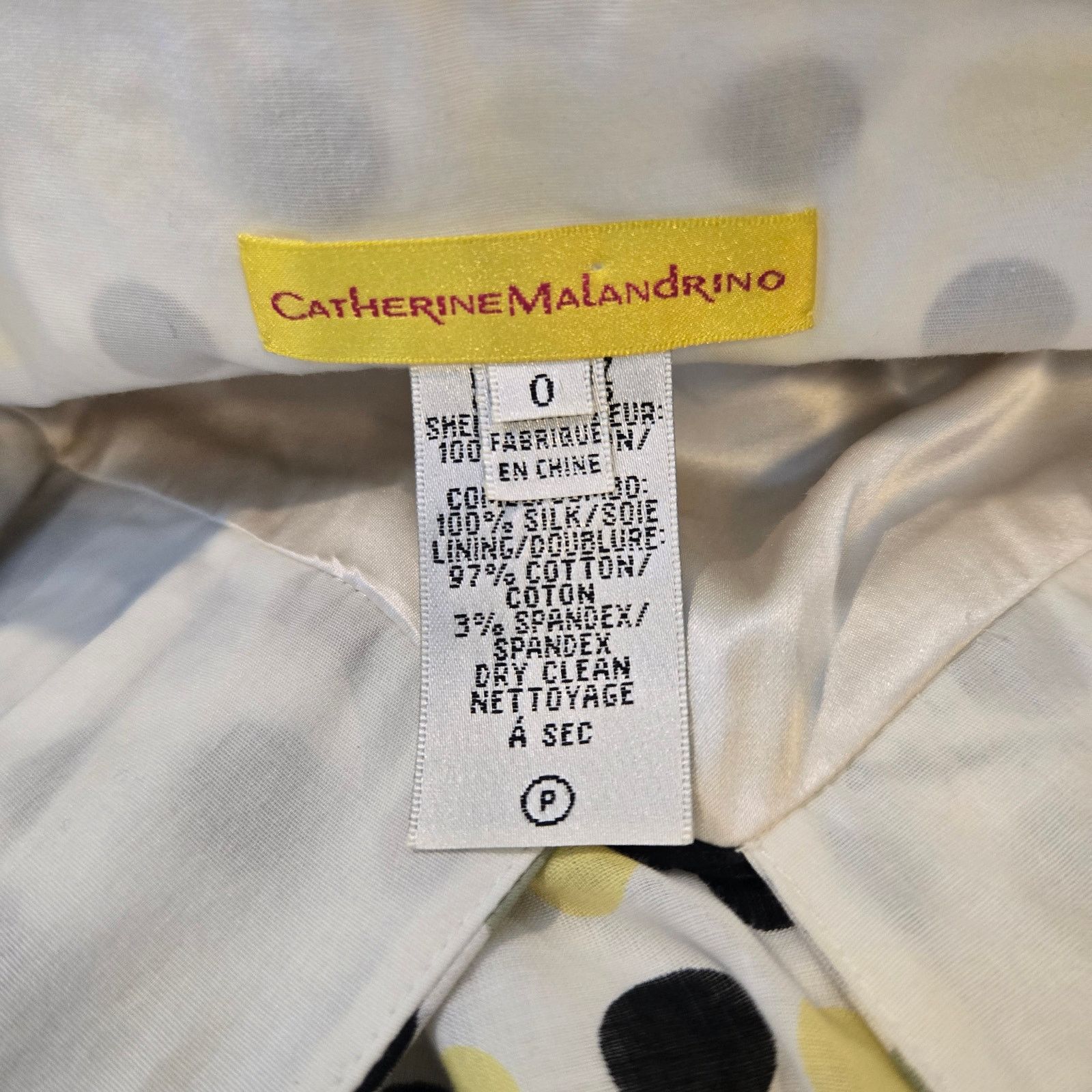 Other Catherine Malandrino polka dot silk cotton dress sz 0 READ Size XS / US 0-2 / IT 36-38 - 7 Thumbnail