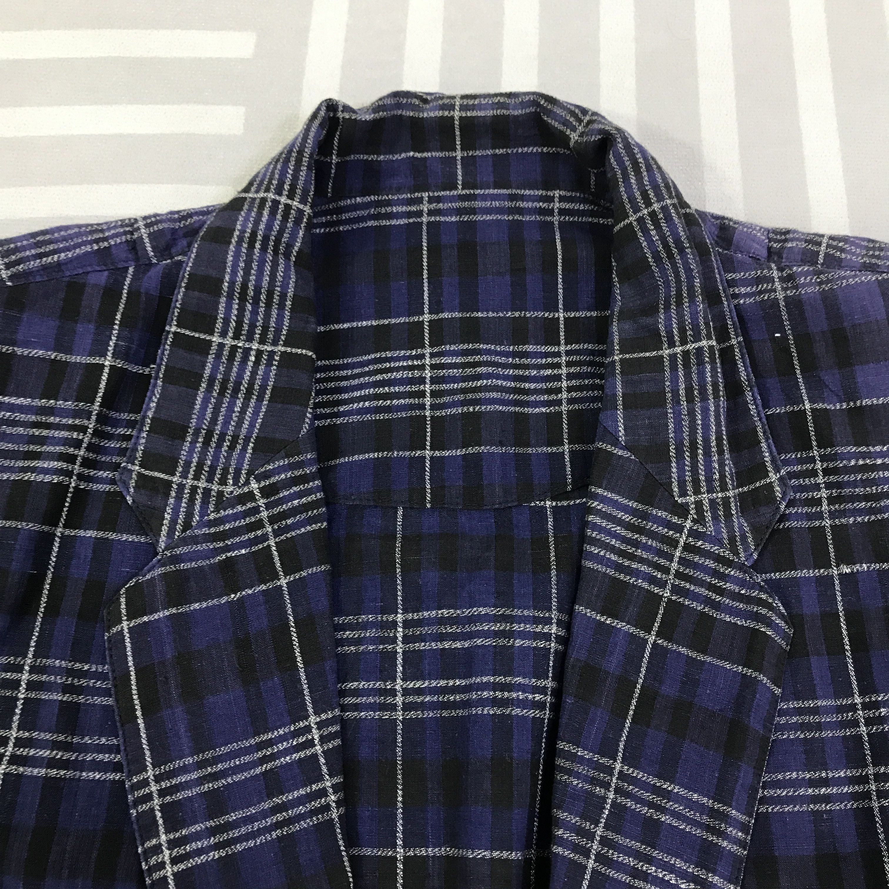 Issey Miyake Vintage Issey Miyake Tartan design Blazers K125B9 Size US L / EU 52-54 / 3 - 5 Thumbnail