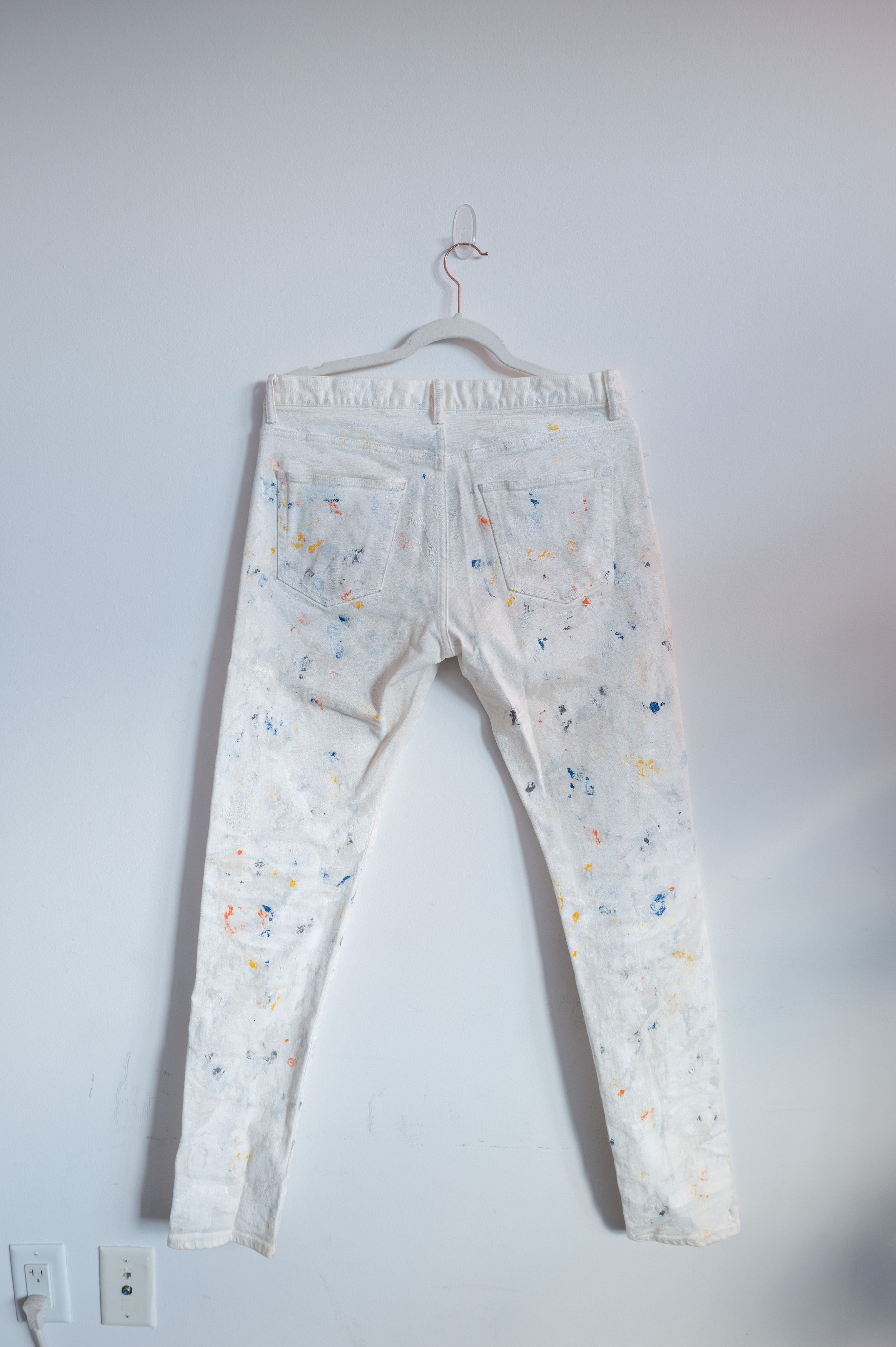 John Elliott John Elliott Paint Splatter Cotton Button Fly Jeans Size US 31 - 2 Thumbnail