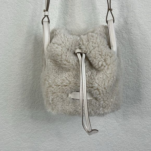 Robert Clergerie Clergerie Paris Brooklyn Mini Bucket Bag Drawstring, White S Size ONE SIZE - 4 Thumbnail