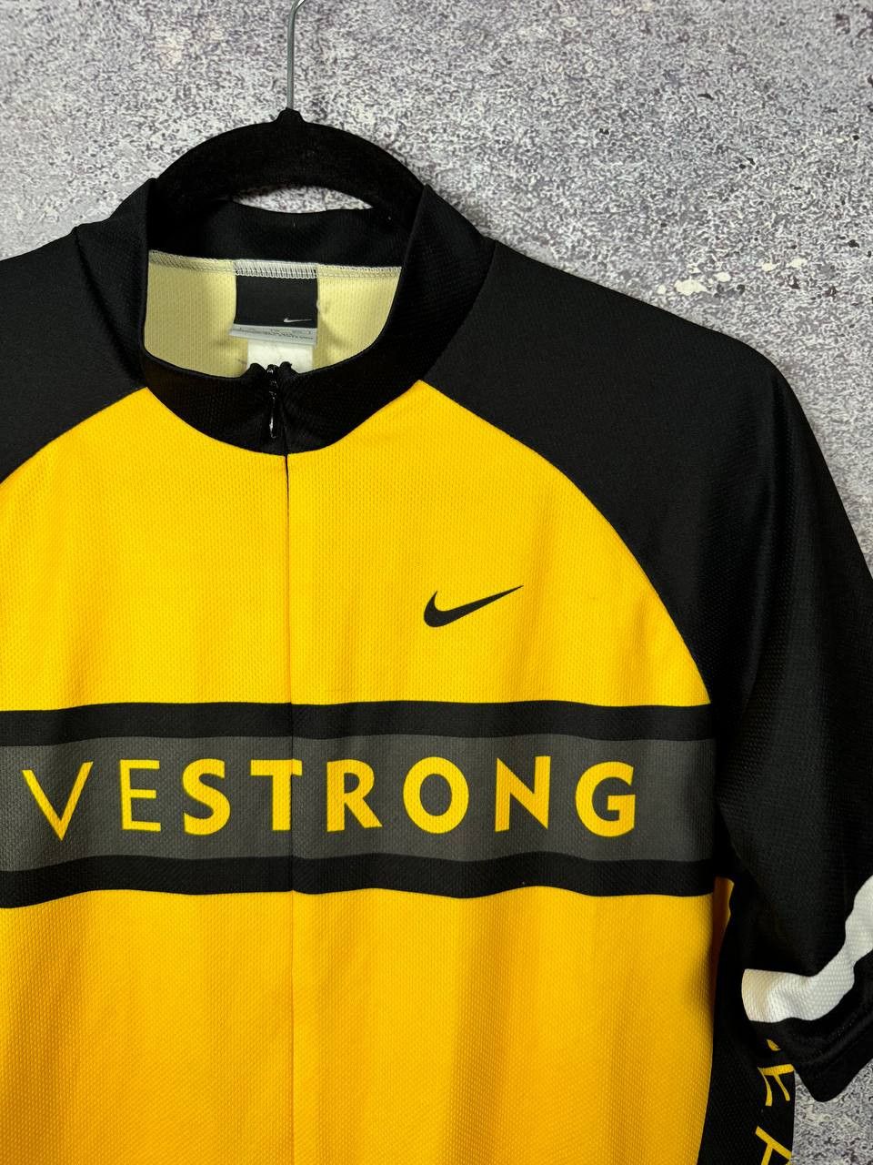 Bicycle × Nike × Vintage NIKE LIVESTRONG Cycling Jersey 3/4 Zip Men's Made In USA Size US XL / EU 56 / 4 - 8 Thumbnail