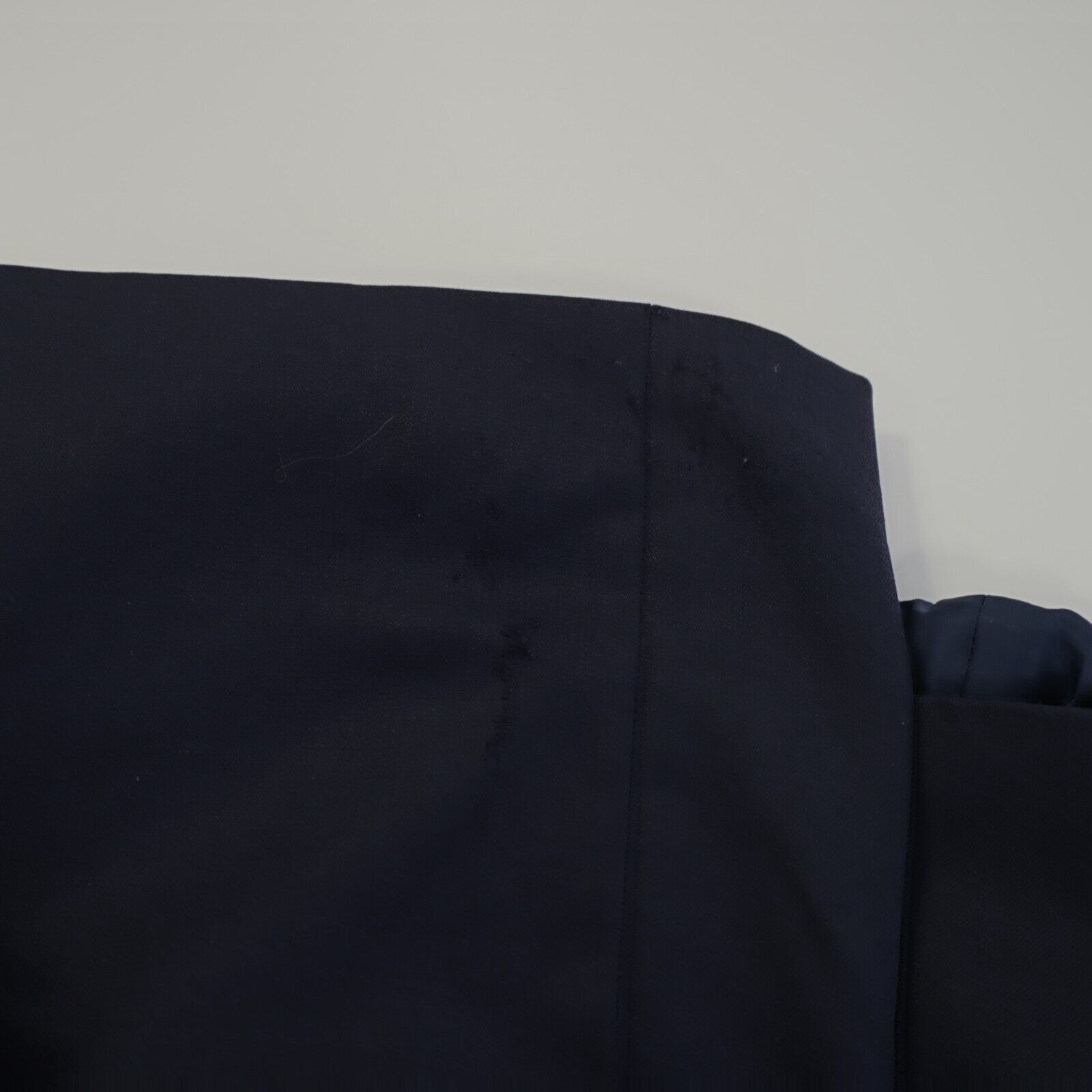 Stafford DAMAGED Stafford Wool Blue 2 Gold Button Blazer 44R Tagged 4 Size 44R - 15 Thumbnail
