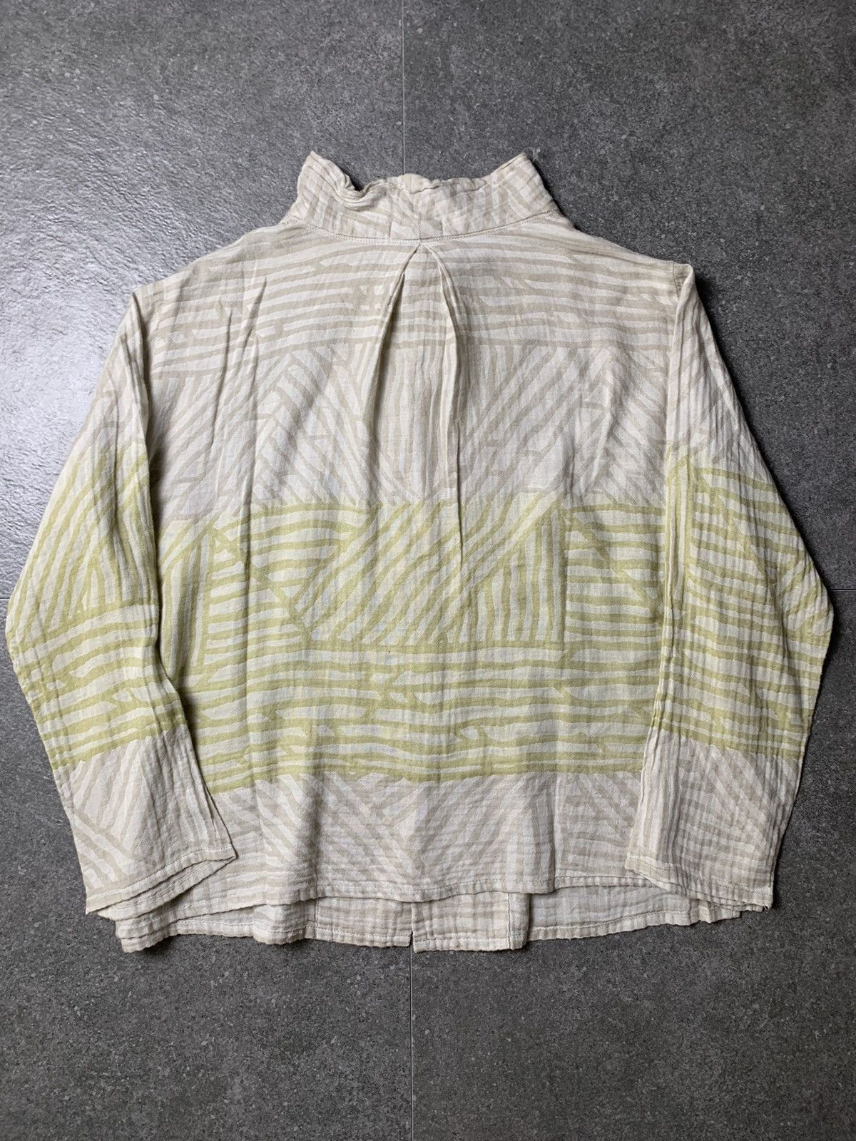 Issey Miyake 2000s Plantation Issey Miyake Pattern Button Up Size L / US 10 / IT 46 - 10 Thumbnail