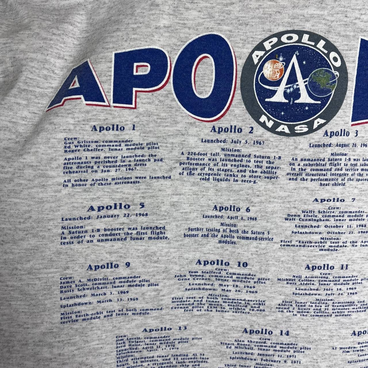 NASA × Vintage Vintage 1972 NASA Apollo Tshirt Moon Space Center Size L Size US L / EU 52-54 / 3 - 7 Thumbnail