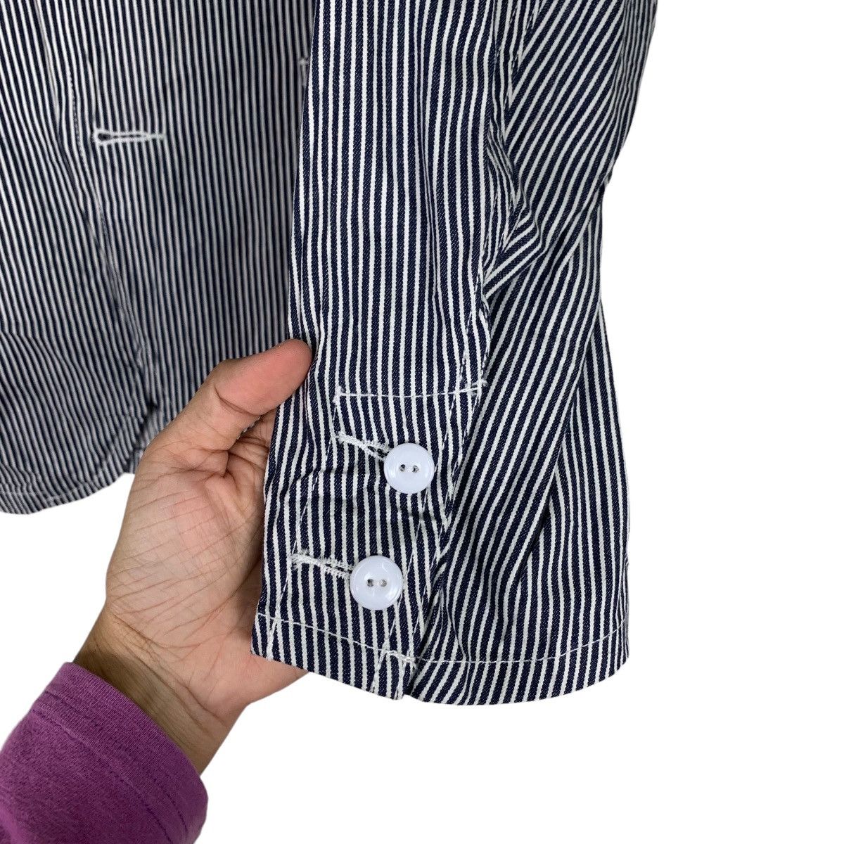 Ben Davis BEN DAVIS Hickory Striped Casual Jacket #1077-C49 Size US M / EU 48-50 / 2 - 13 Thumbnail
