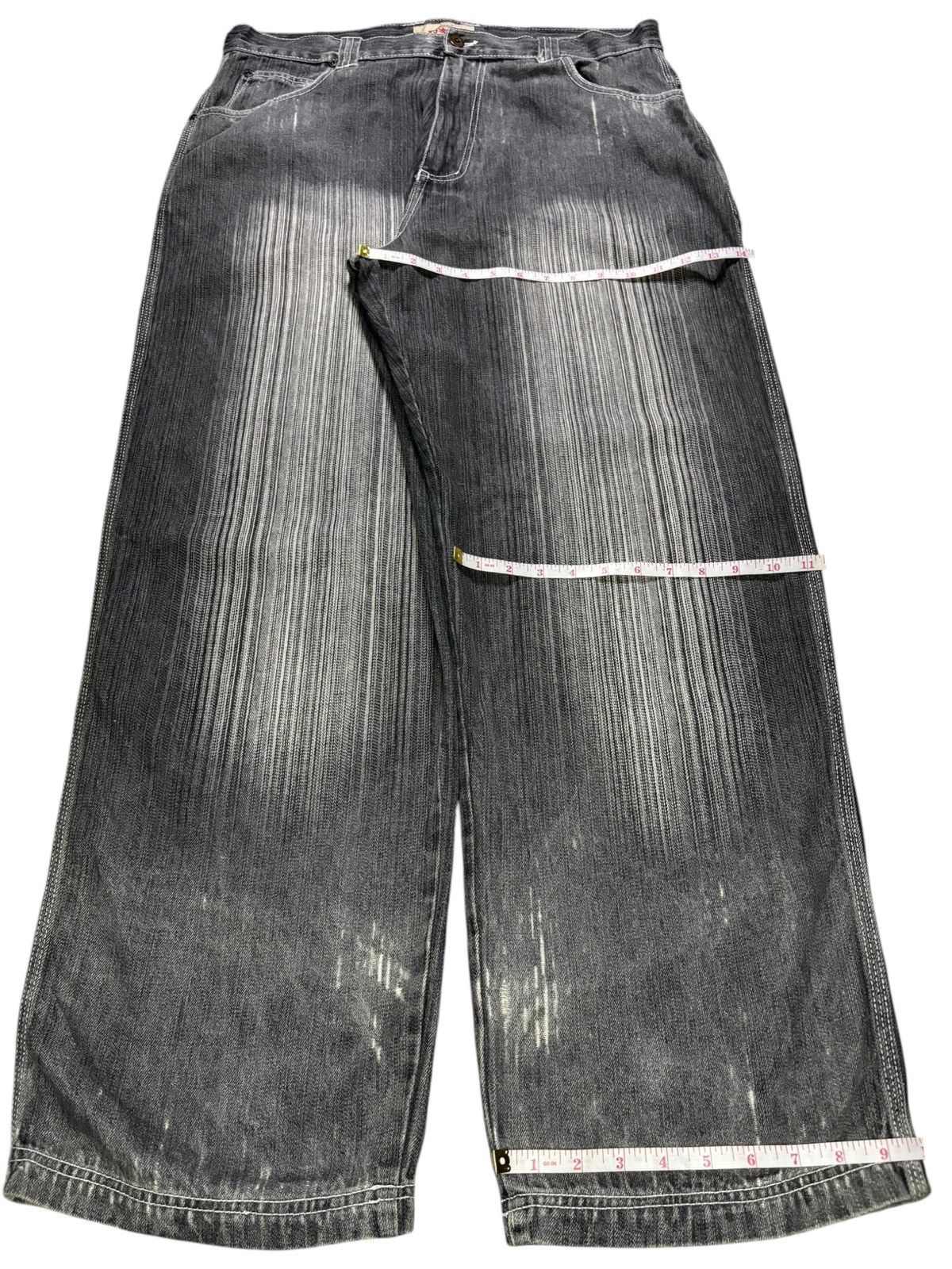 Japanese Brand Vintage Japanese Faded Wash Distress Carpenter Baggy Jeans Size US 36 / EU 52 - 13 Thumbnail
