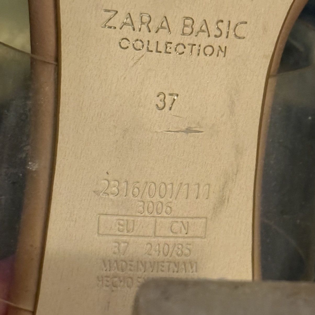 Zara Zara Basics clear heel/clear straps sandals Size US 6.5 / IT 36.5 - 8 Thumbnail