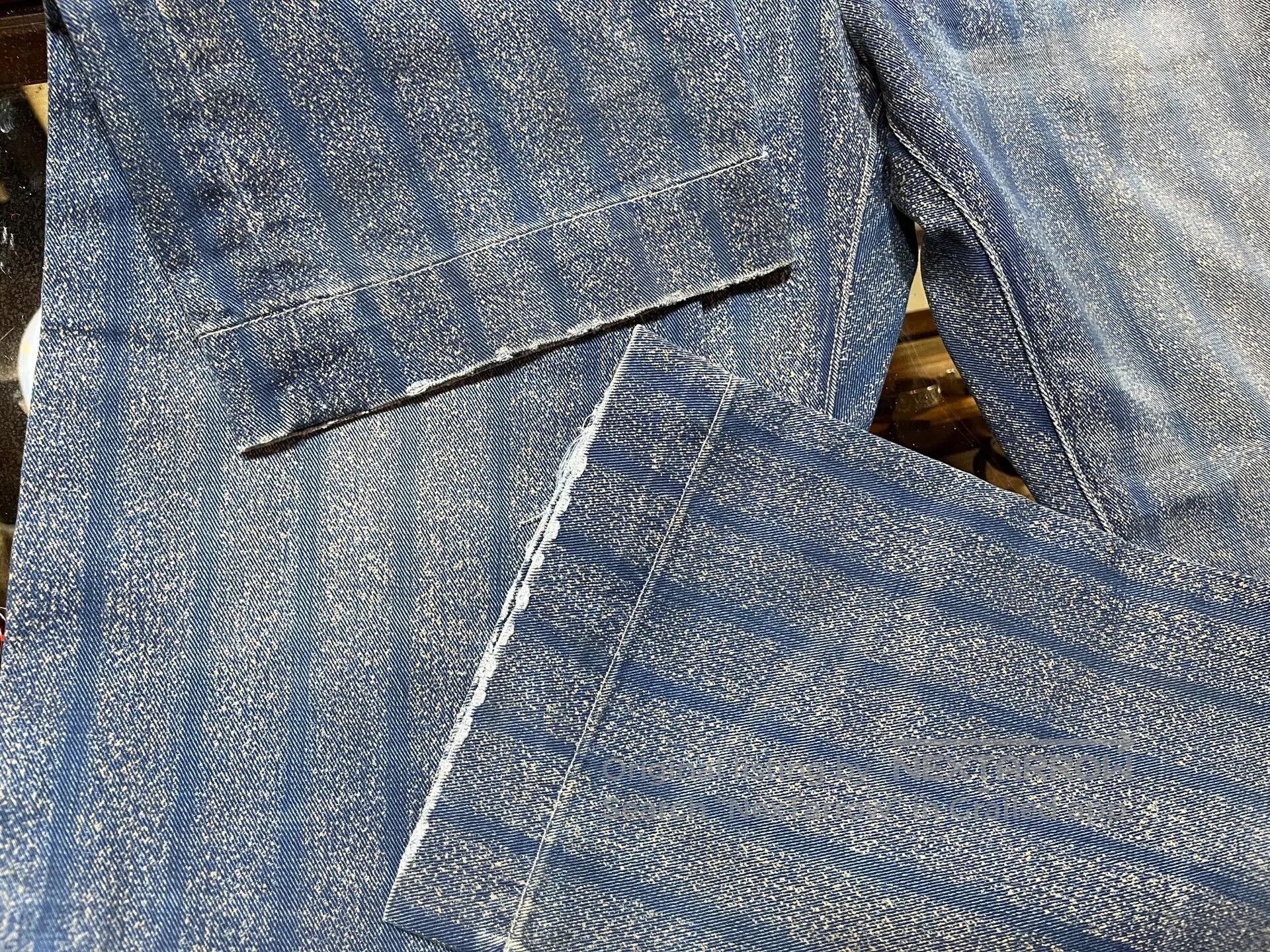 RRL Ralph Lauren blue striped cotton twill pants. Size US 31 - 9 Thumbnail