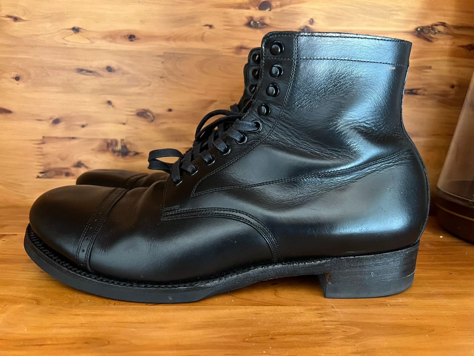 BLACK SIGN BLACK SIGN Army Mid Cut Paratrooper Boots Size US 8.5 / EU 41-42 - 1 Thumbnail