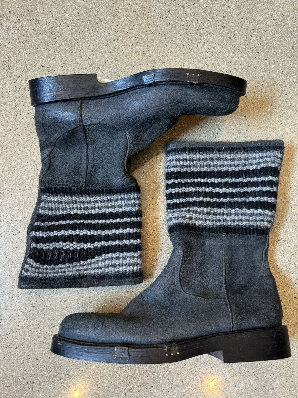 Number (N)ine Number Nine Boots (AW07) Love God Murder | Grailed