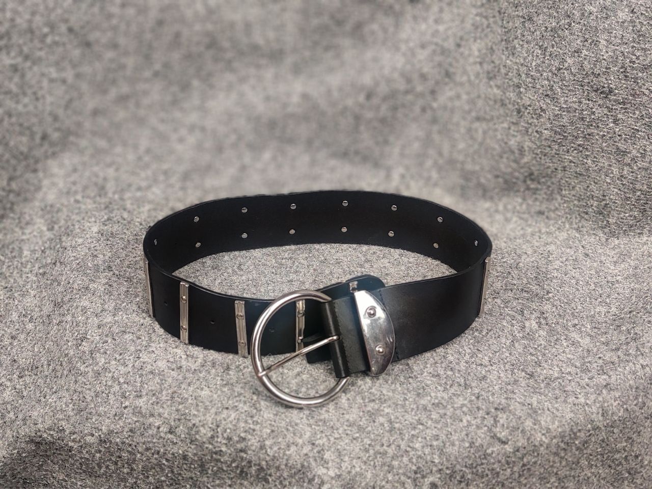 The Kooples The Kooples Design voluminous leather belt with metal logos Size ONE SIZE - 2 Thumbnail