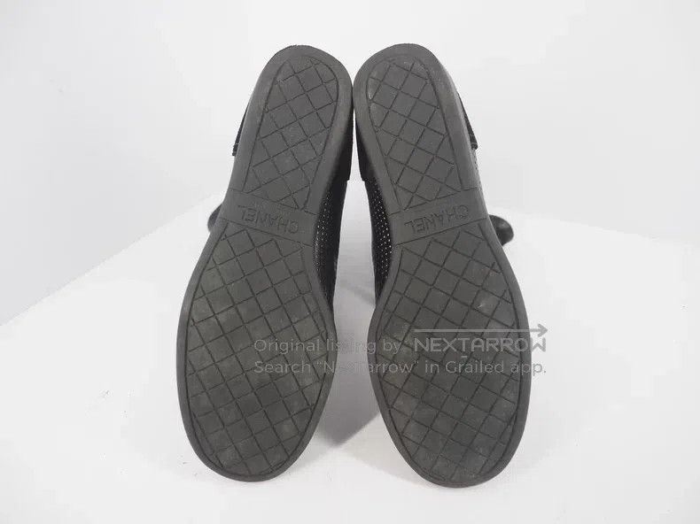 Chanel Chanel Black suede patchwork hollowed-out leather boots Size US 7 / IT 37 - 3 Thumbnail