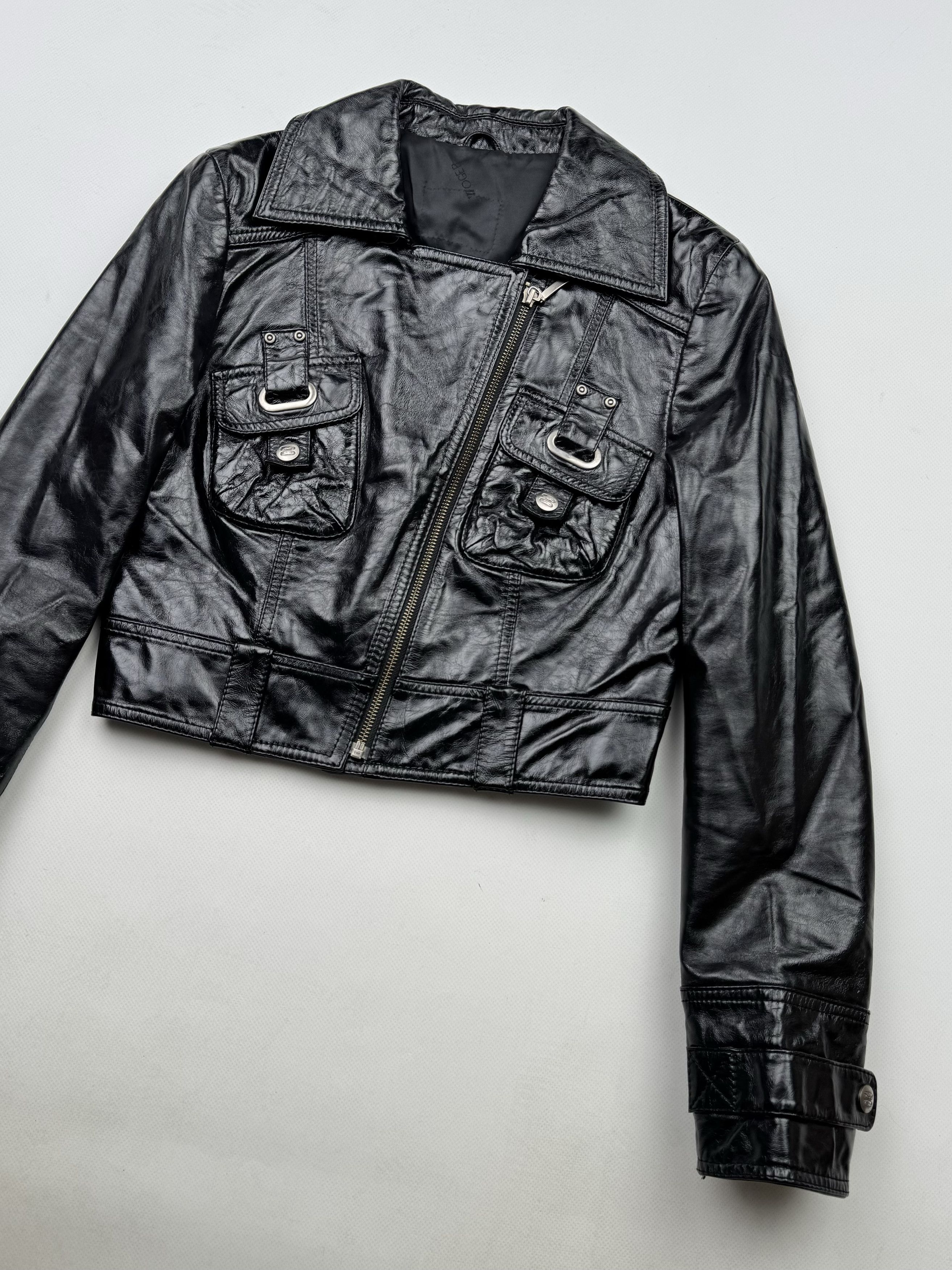 Japanese Brand 90's Cropped Leather Jacket B39(V113)E2 Size S / US 4 / IT 40 - 3 Thumbnail