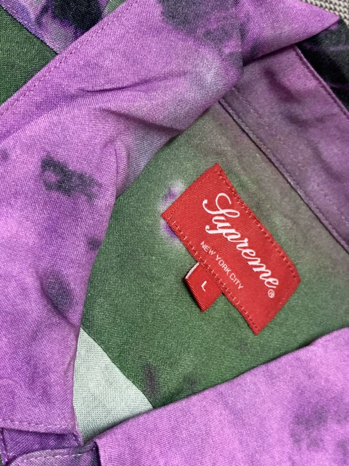 Supreme Supreme Tie-dye printing rayon shirt Size US L / EU 52-54 / 3 - 5 Thumbnail