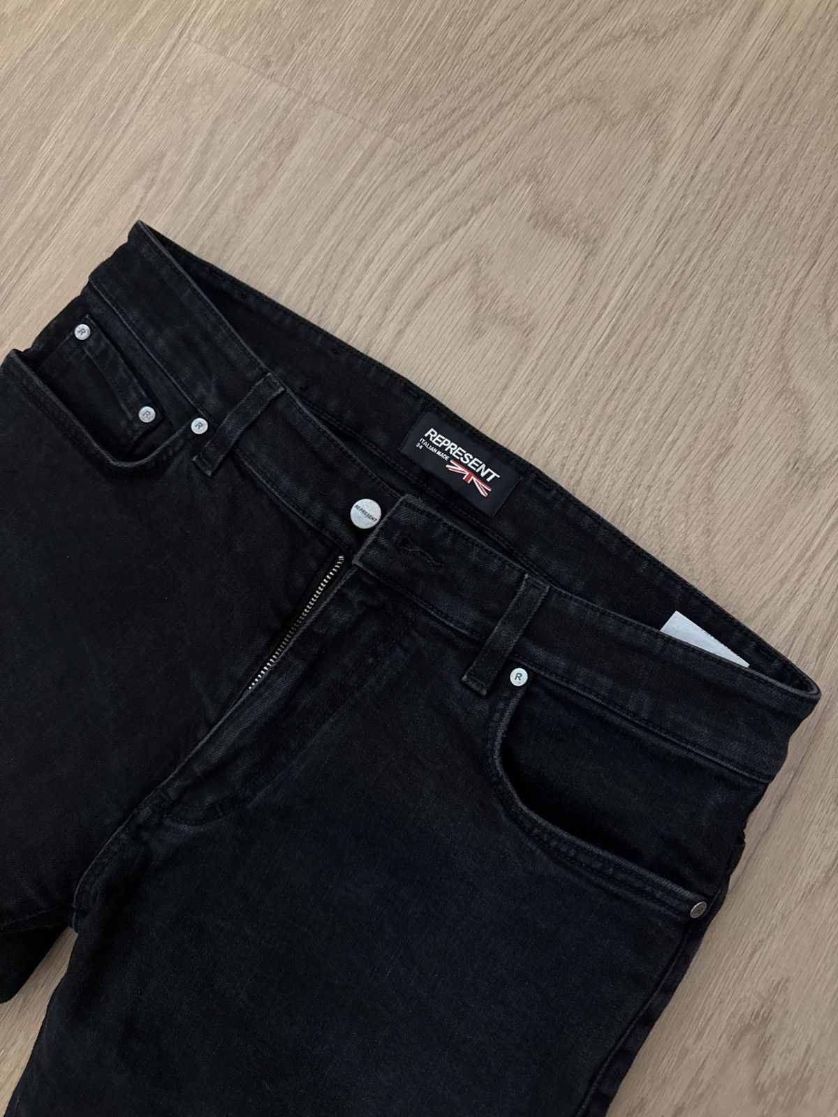 Represent Clo. Represent Clo Black Denim Size US 34 / EU 50 - 2 Thumbnail
