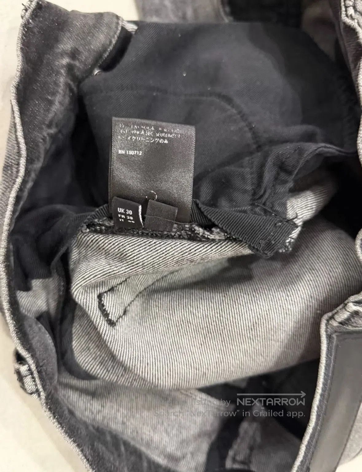 Amiri Amiri distressed pants gray size 30 wxx. Size US 30 / EU 46 - 3 Thumbnail